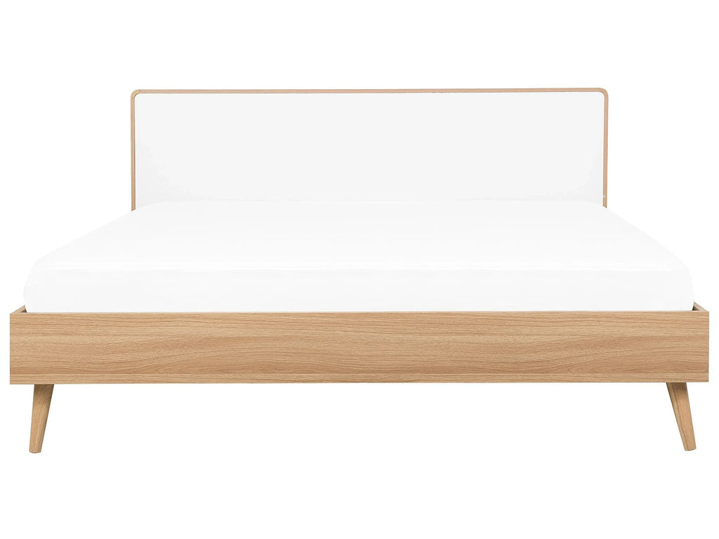 Lit LED 180 x 200 cm Marron clair