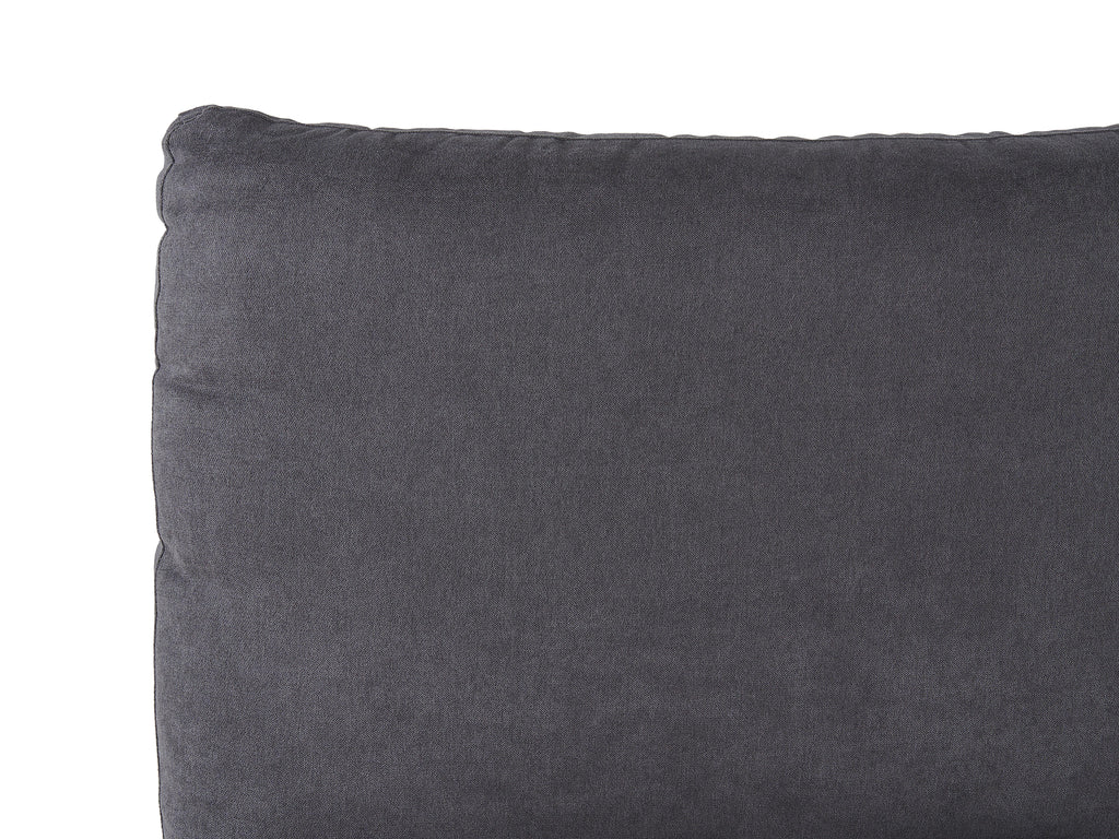 Lit Velours 160 x 200 cm Gris foncé