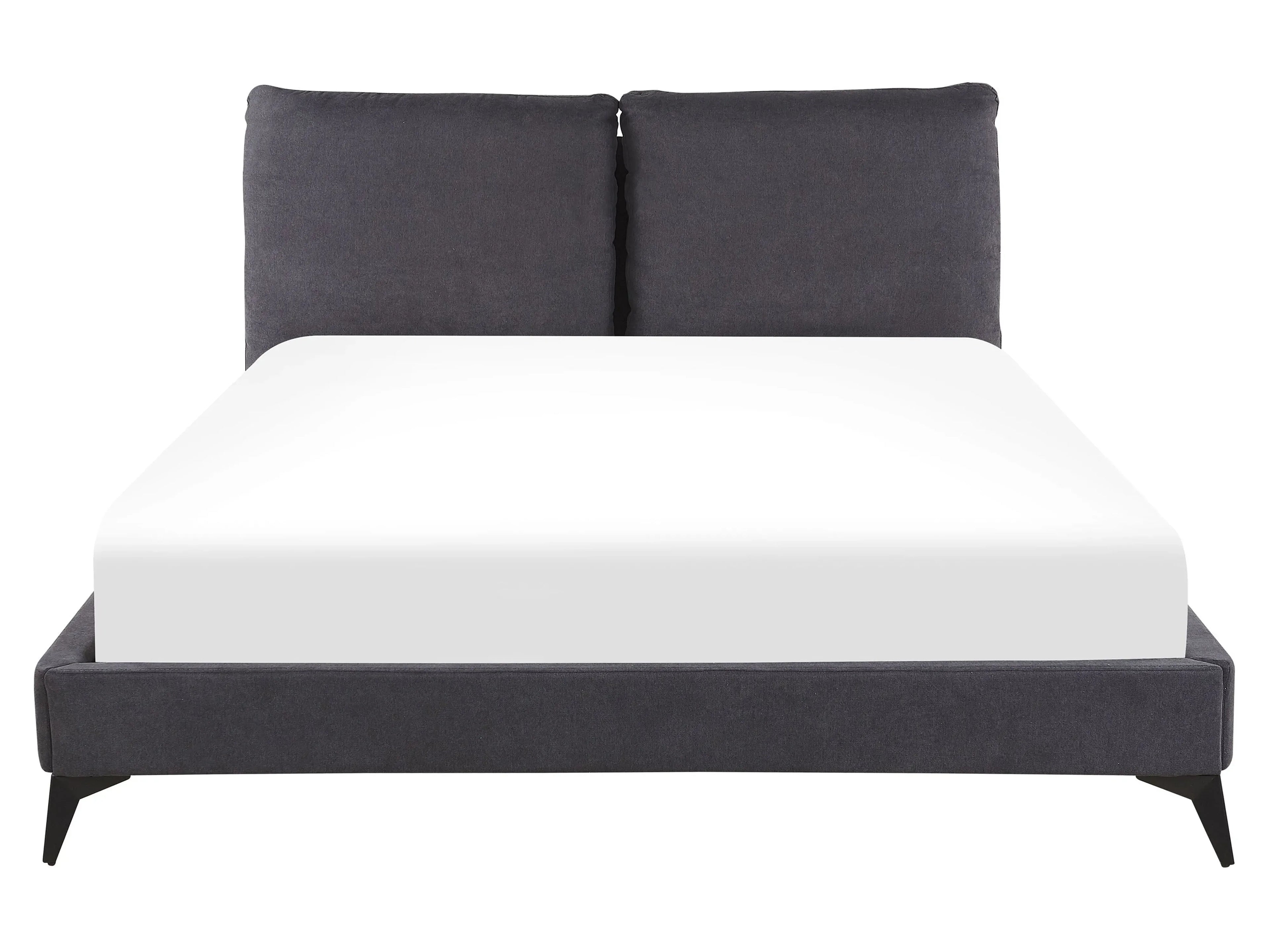 Letto Velluto  160 x 200 cm Grigio scuro
