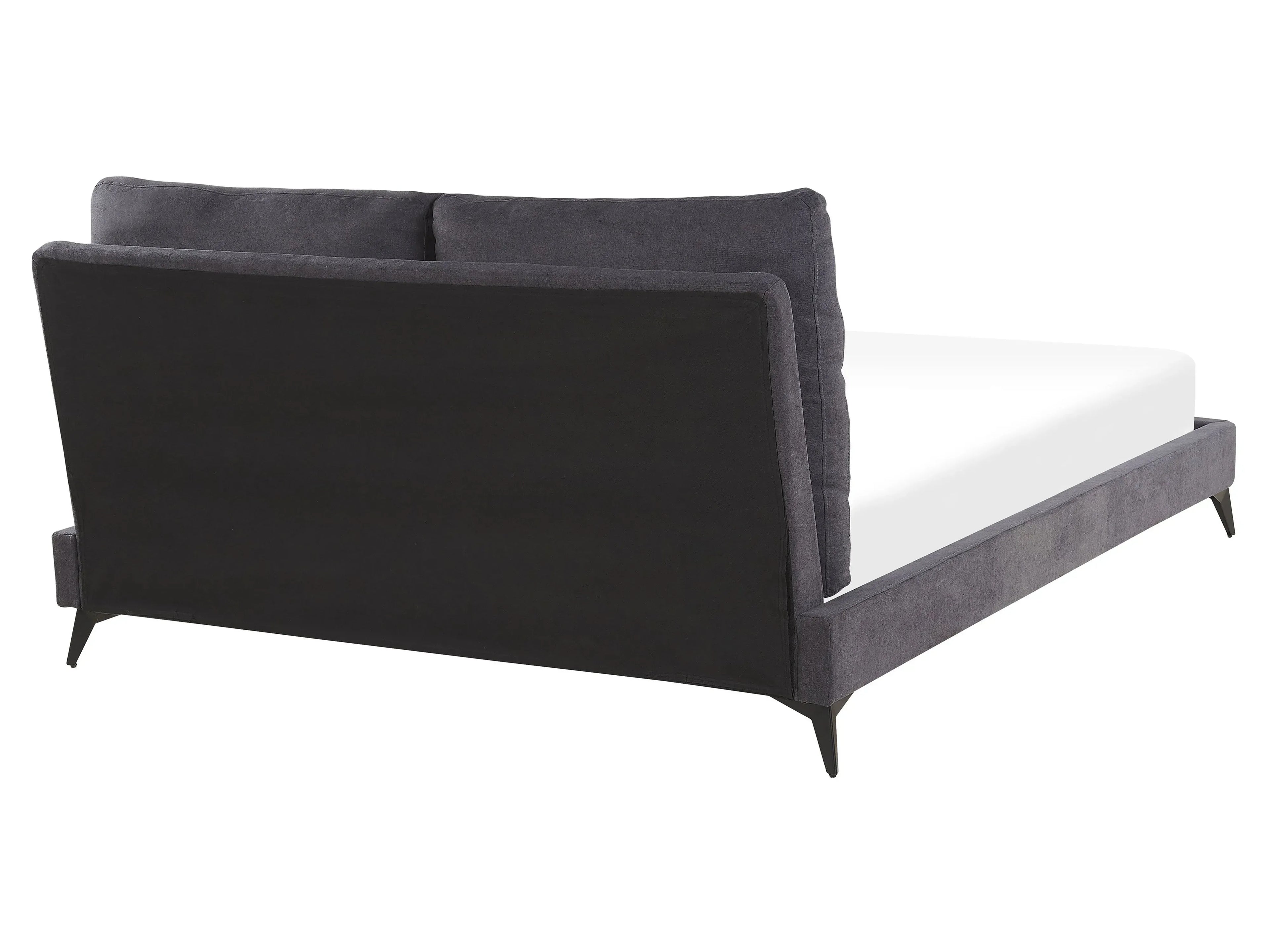 Letto Velluto  160 x 200 cm Grigio scuro