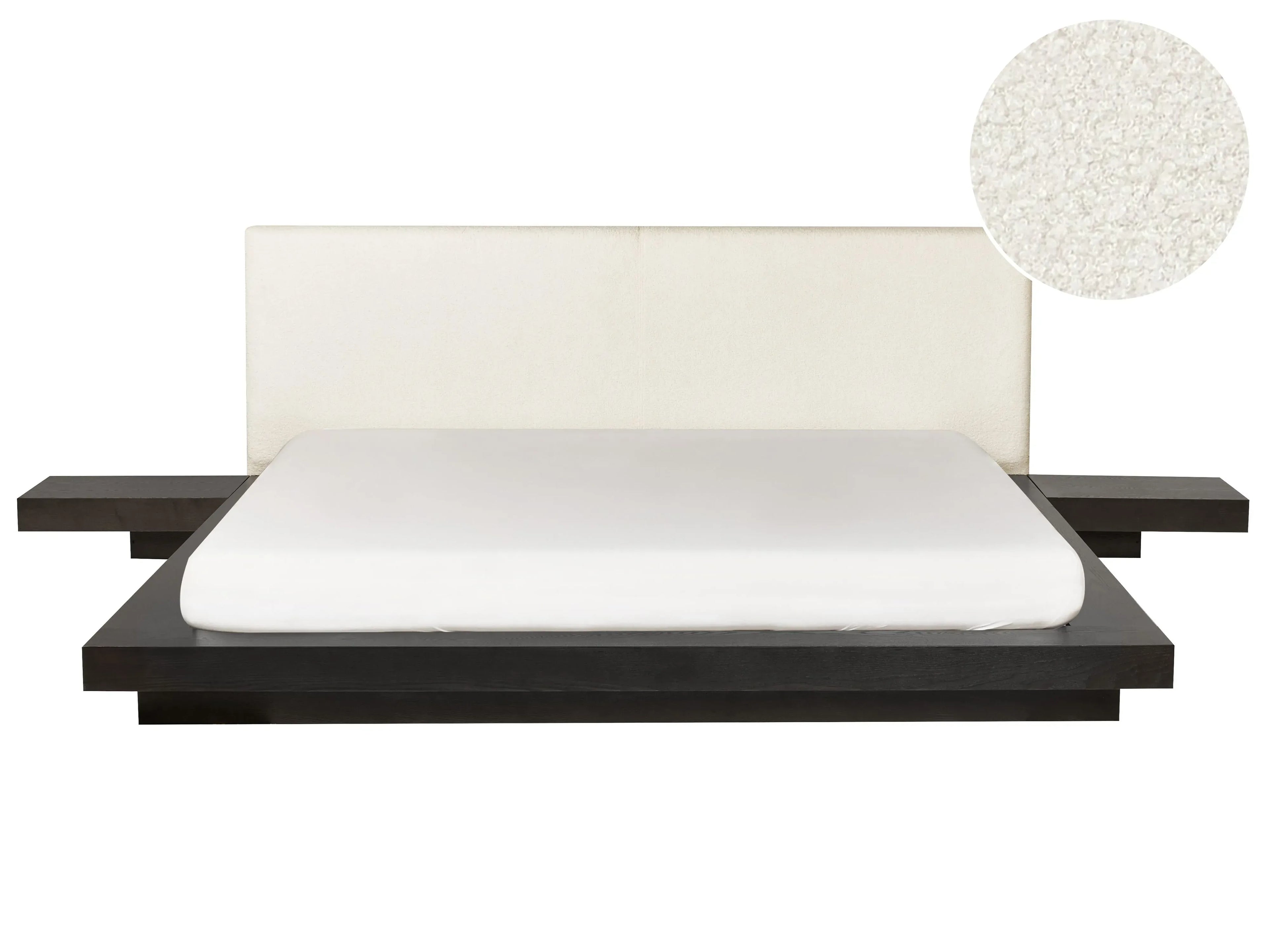 Letto Boucl ZEN 180 x 200 cm Frasino scuro