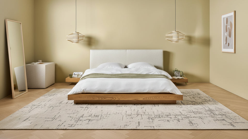 Lit avec LED 160 x 200 cm LED Frêne naturel
