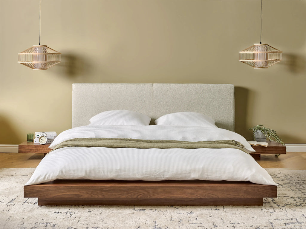 Letto con LED  160 x 200 cm LED Frassino marrone