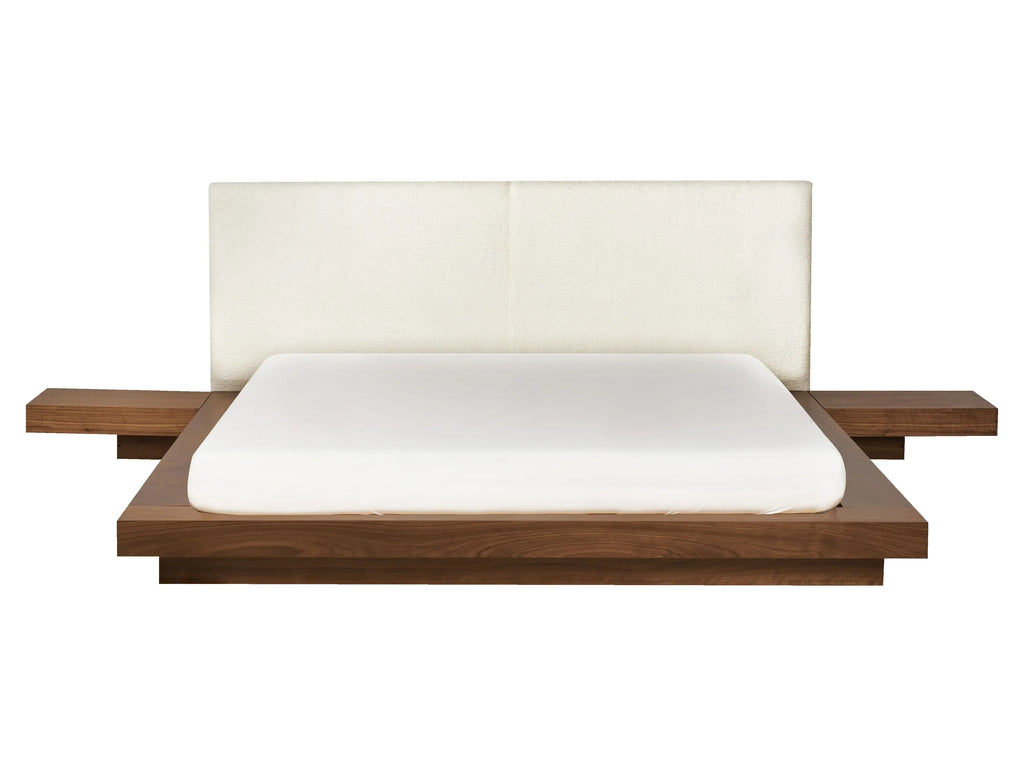 Letto con LED  160 x 200 cm LED Frassino marrone