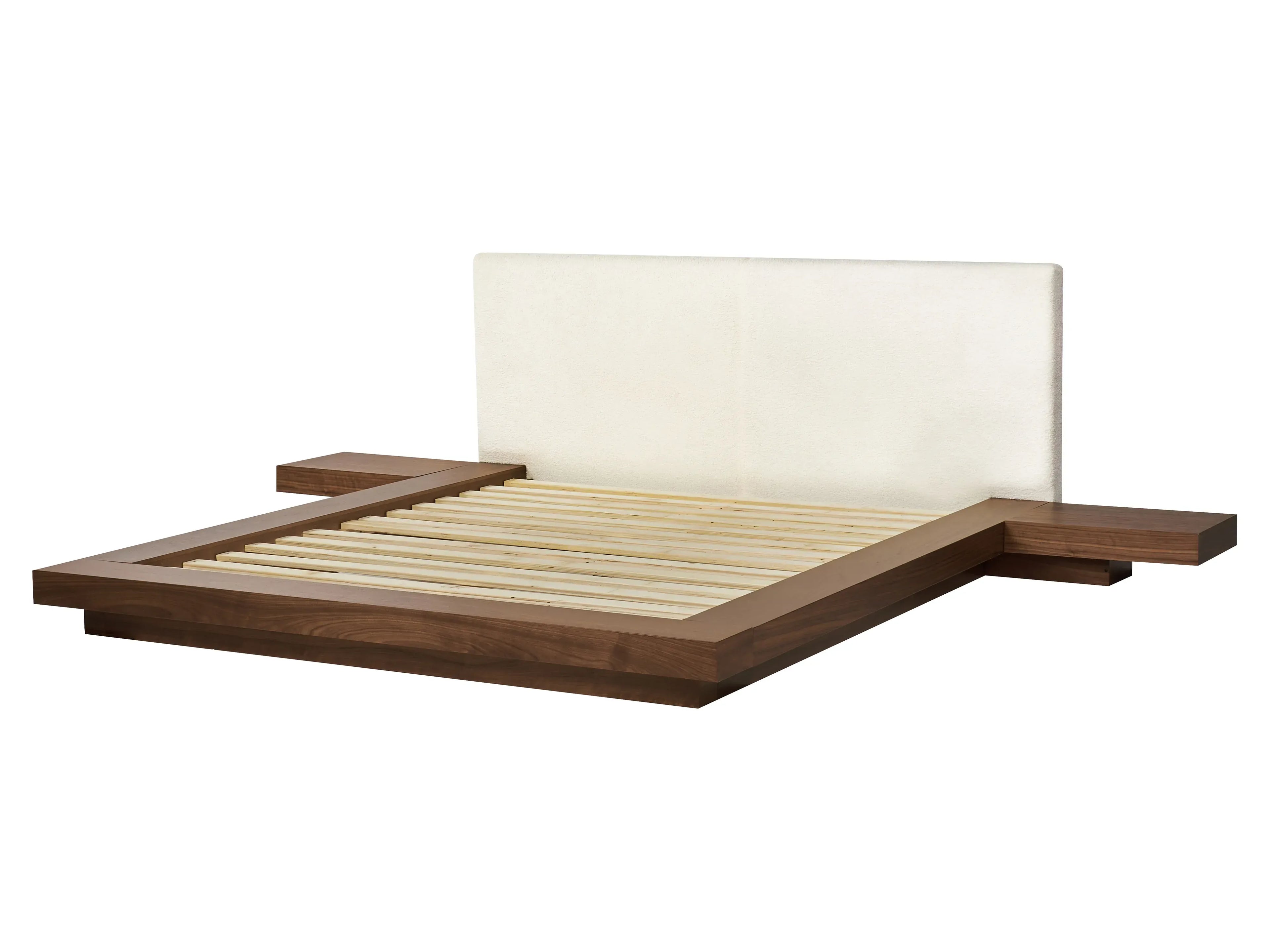 Letto con LED  160 x 200 cm LED Frassino marrone