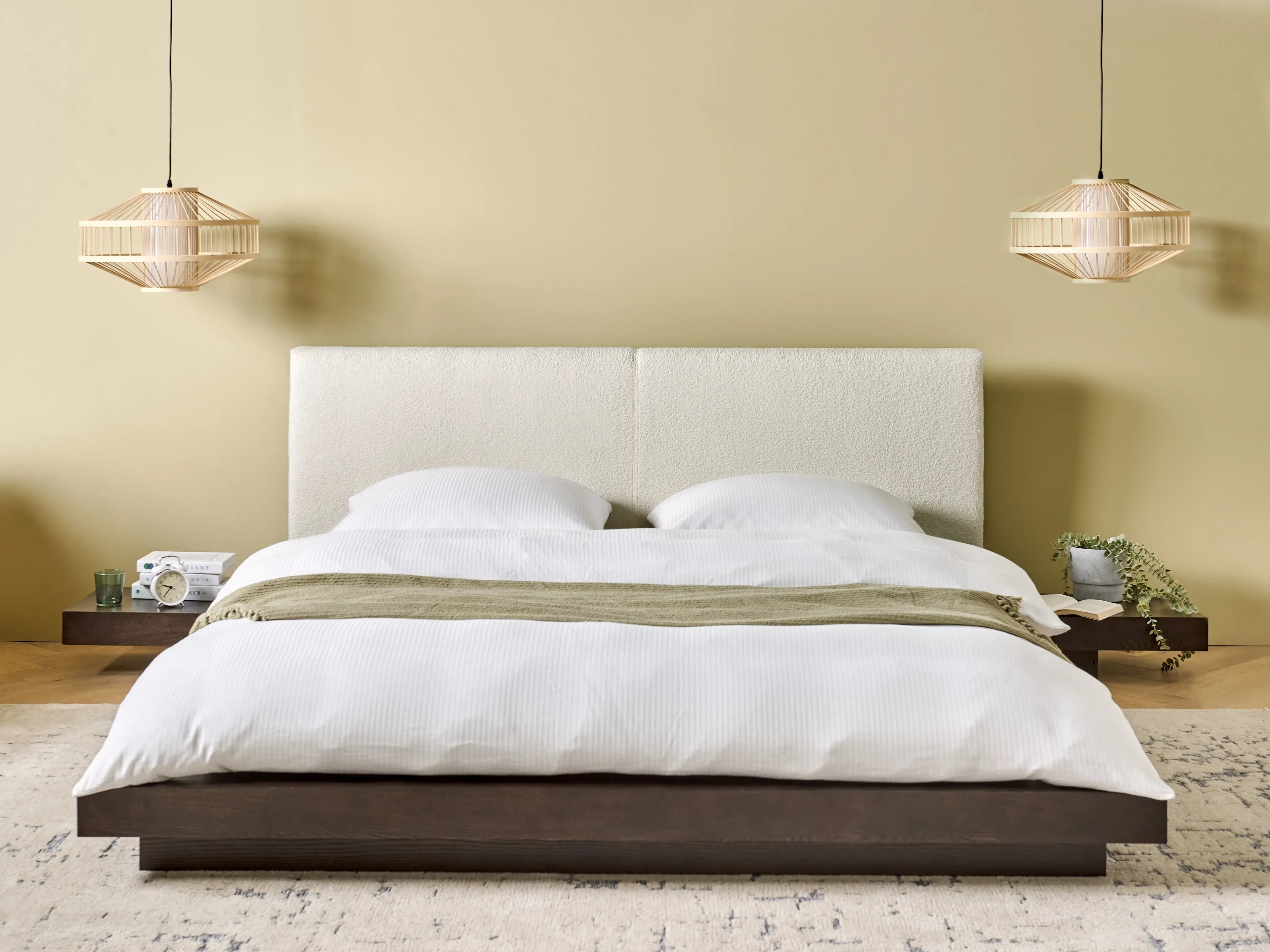 Letto con LED  160 x 200 cm LED Frasino scuro