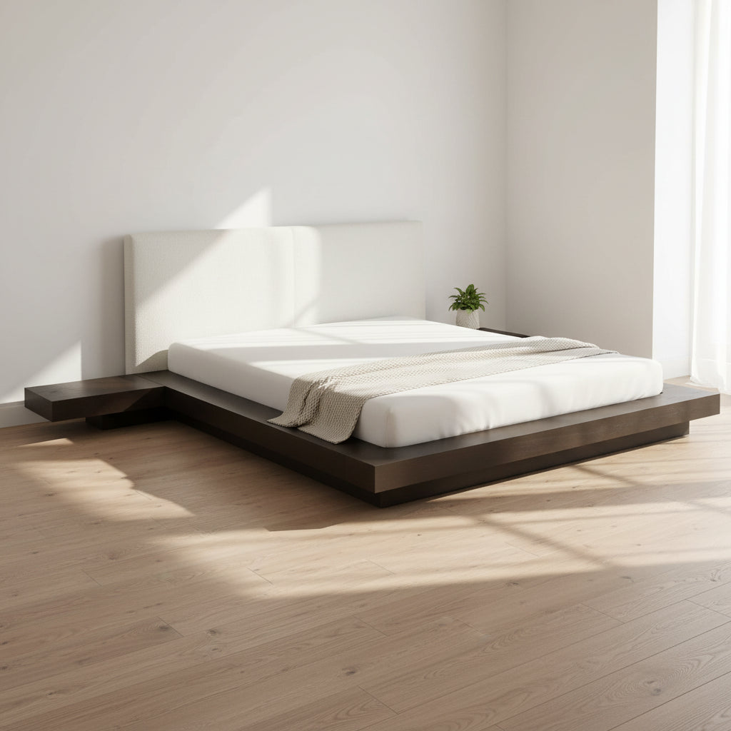Letto con LED  160 x 200 cm LED Frasino scuro