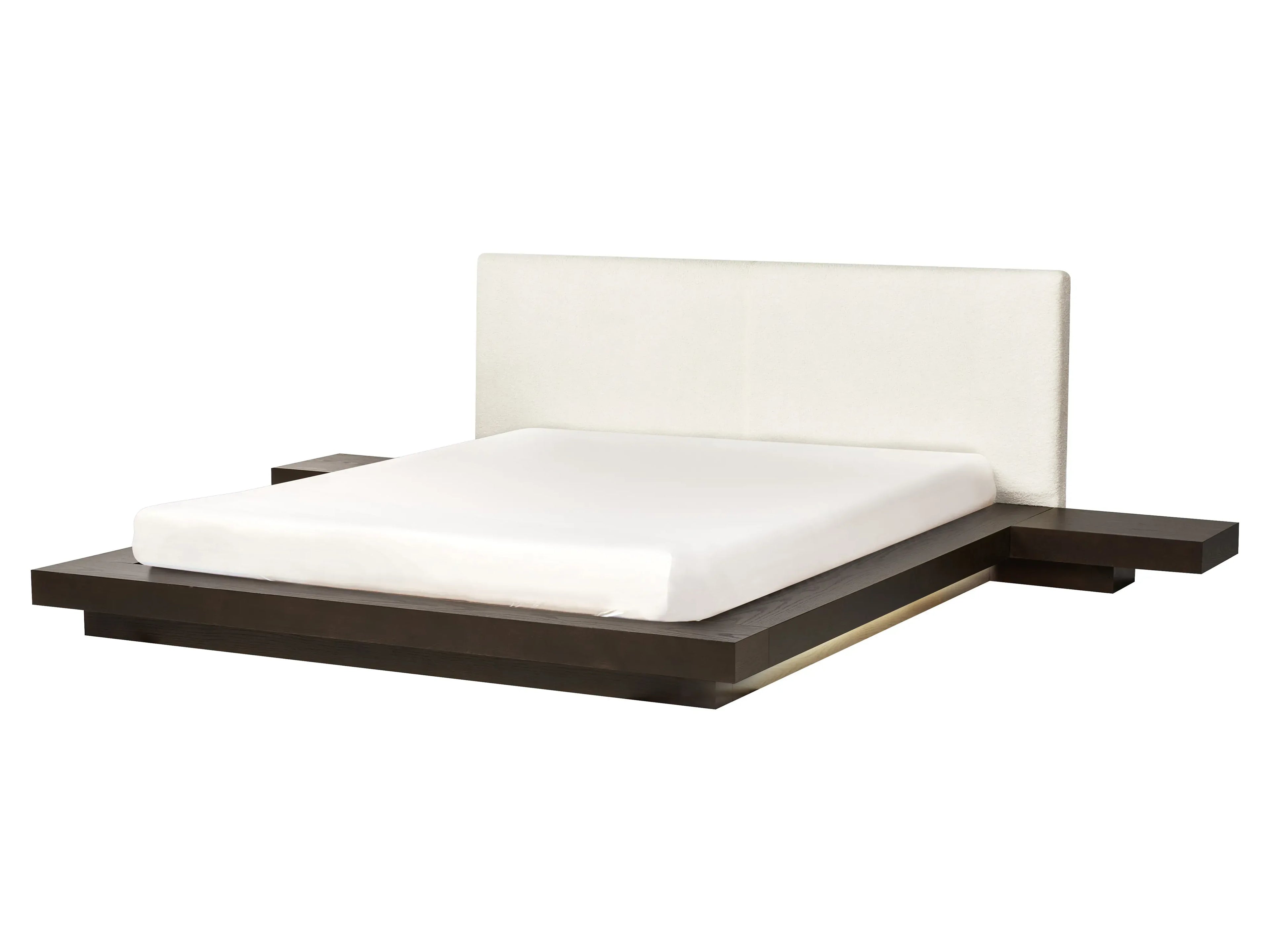 Letto con LED  160 x 200 cm LED Frasino scuro
