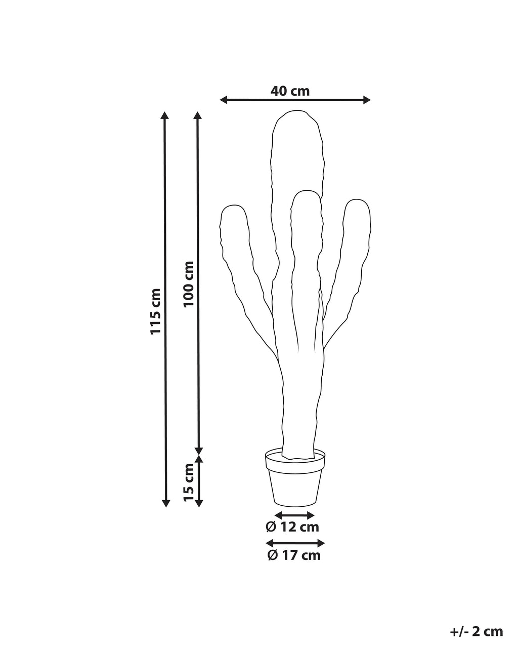Plante artificielle 115 cm Vert
