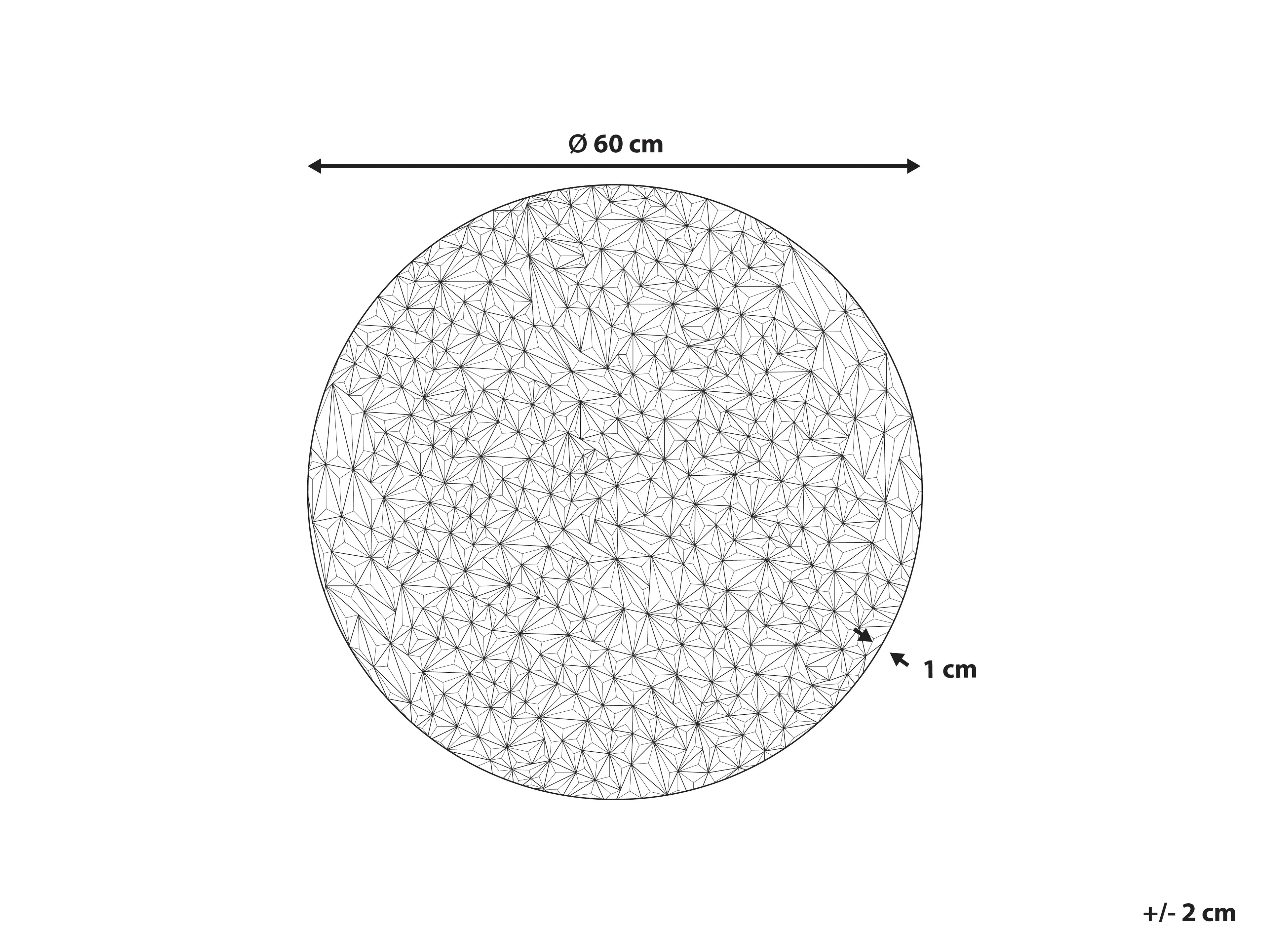 Decorazione da parete Metallo 60 cm Argento