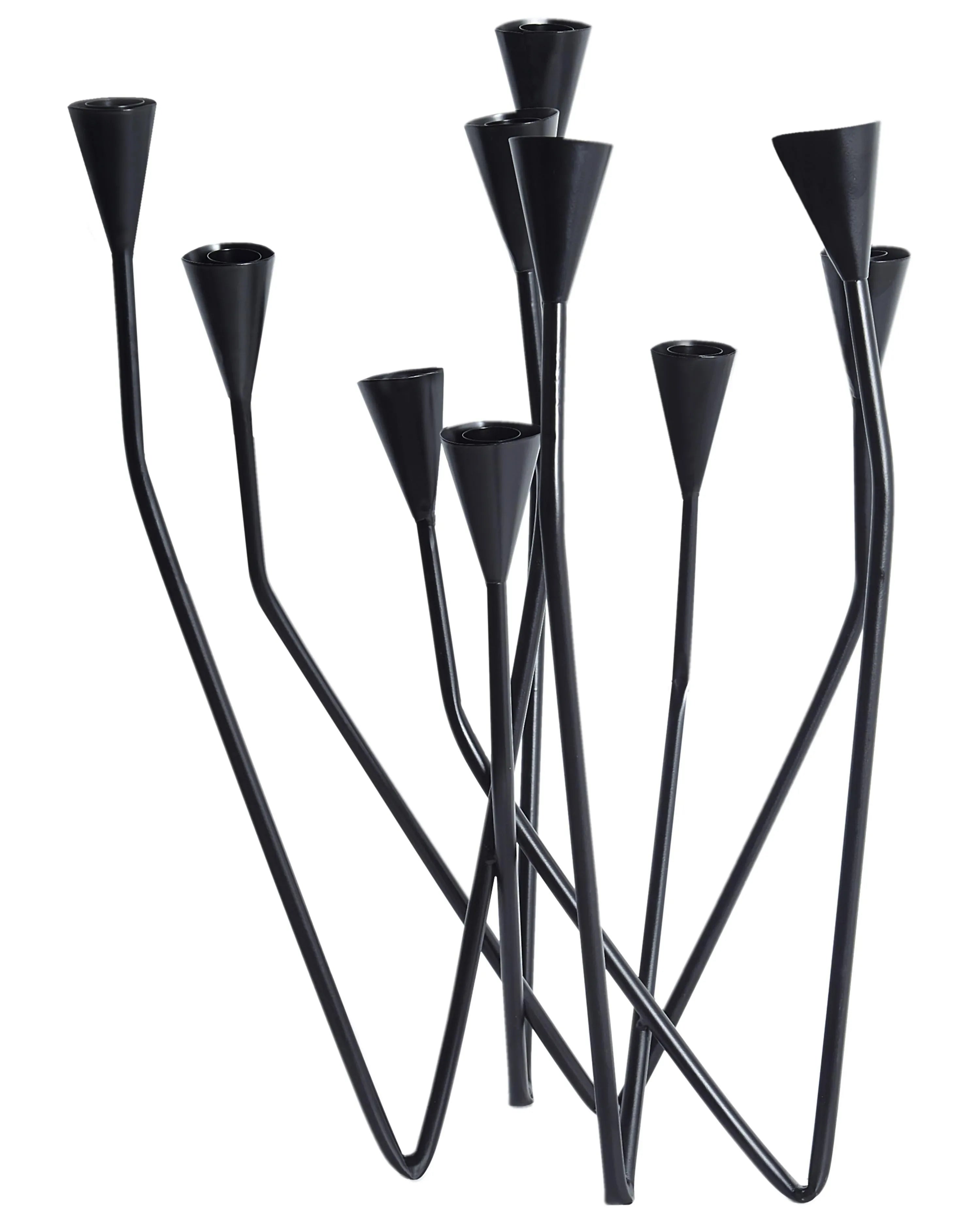 Portacandele  Metallo 54 cm Nero