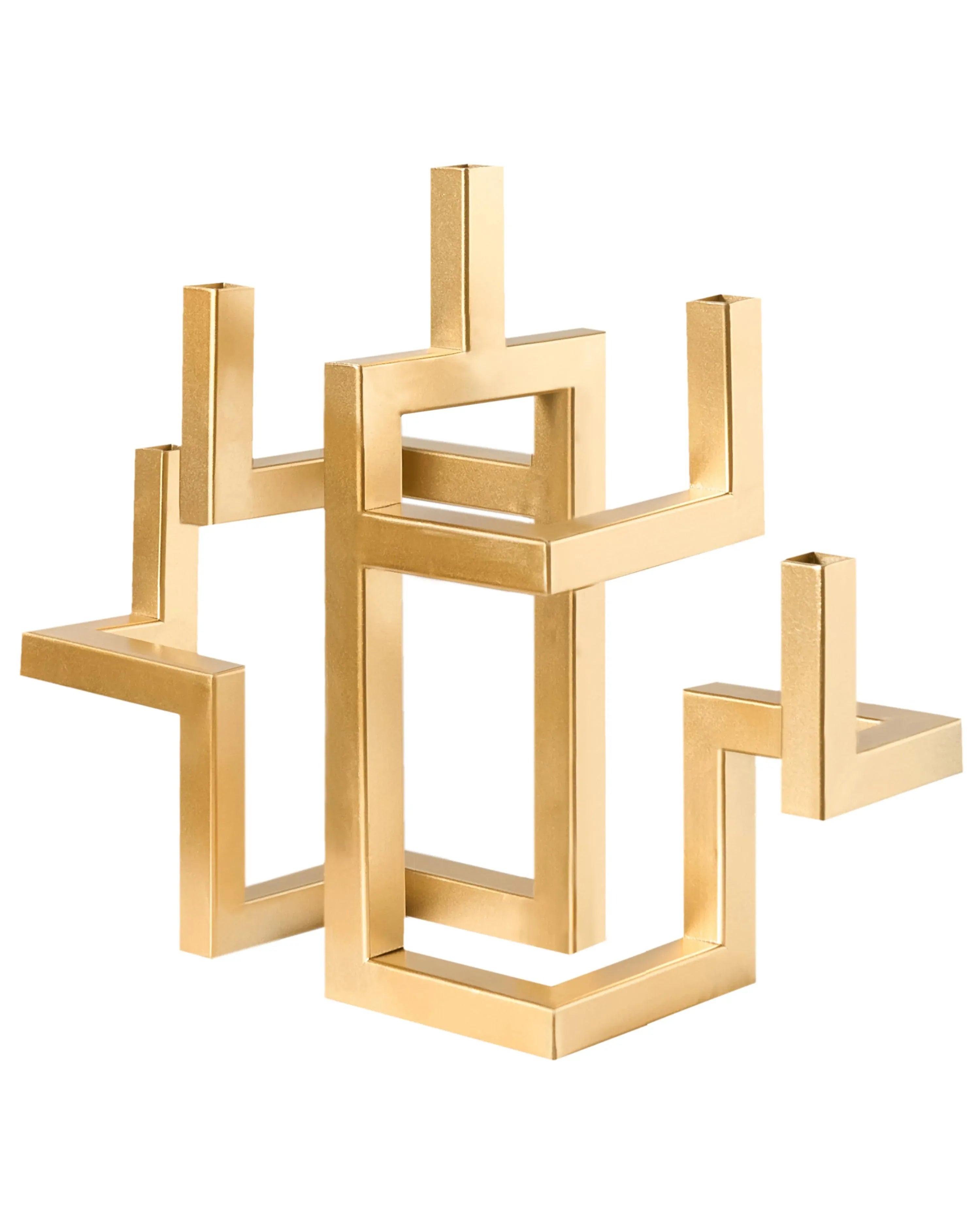 Portacandele  Metallo 30 cm Oro