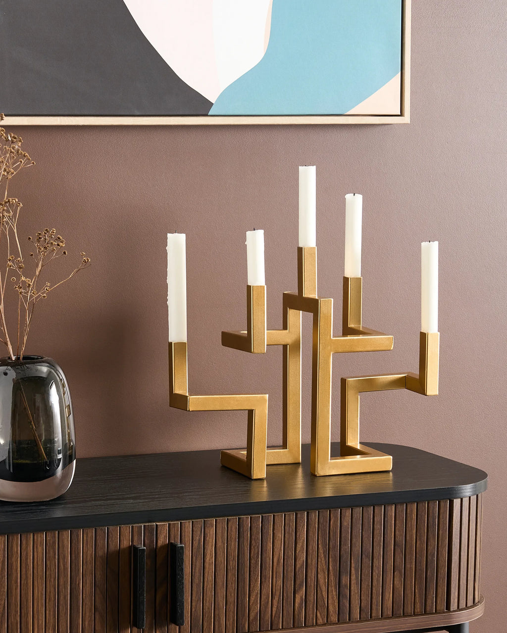 Chandelier Métal 30 cm Or