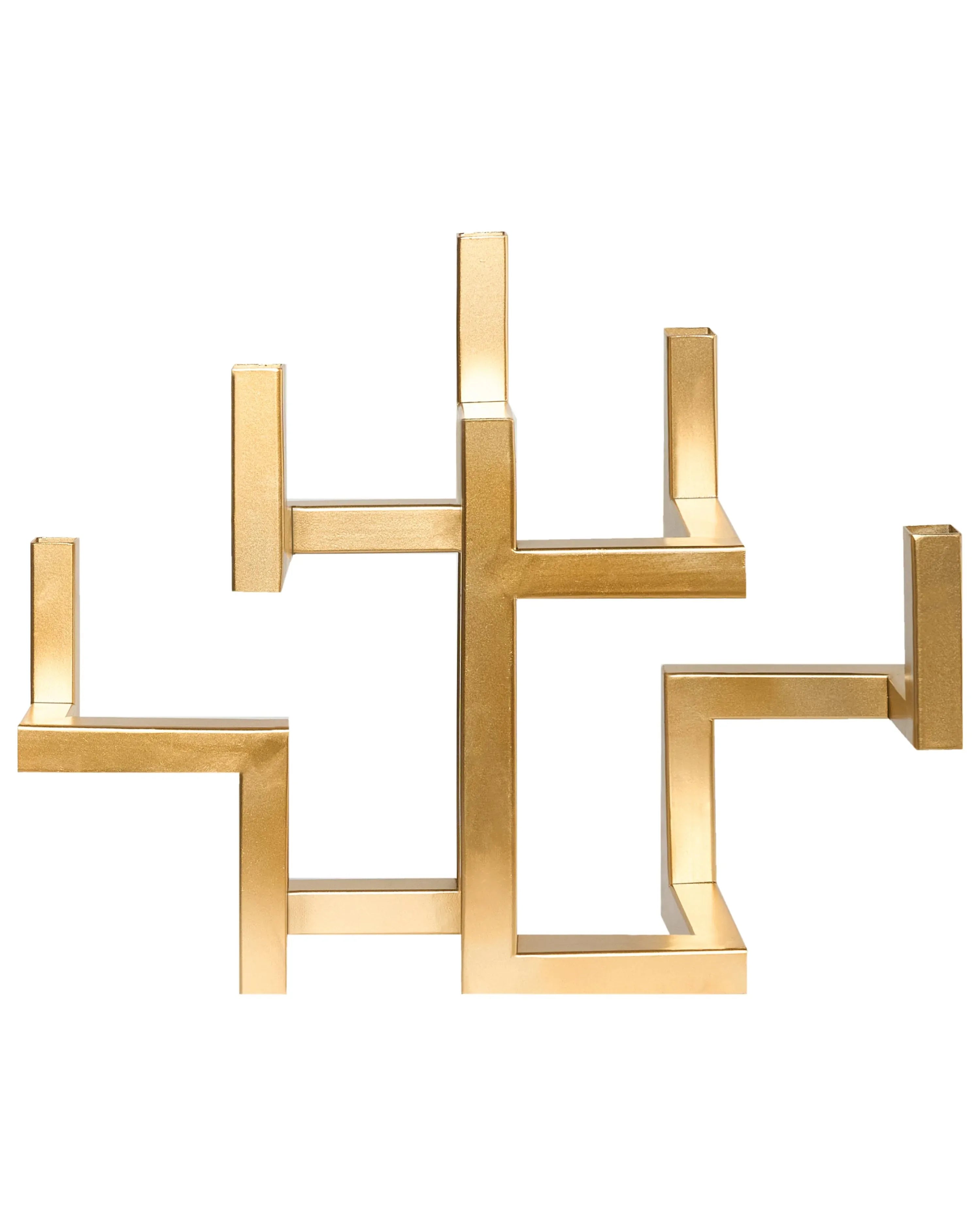 Portacandele Metallo 30 cm Oro
