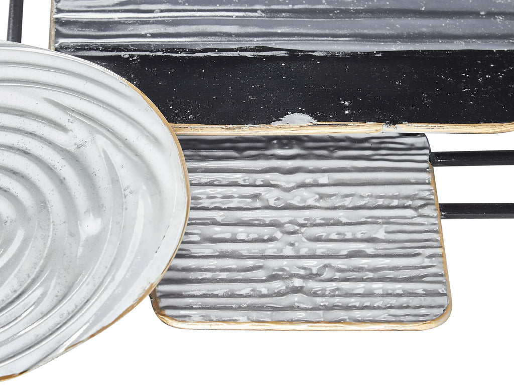 Décoration Murale Métal 50 cm Gris