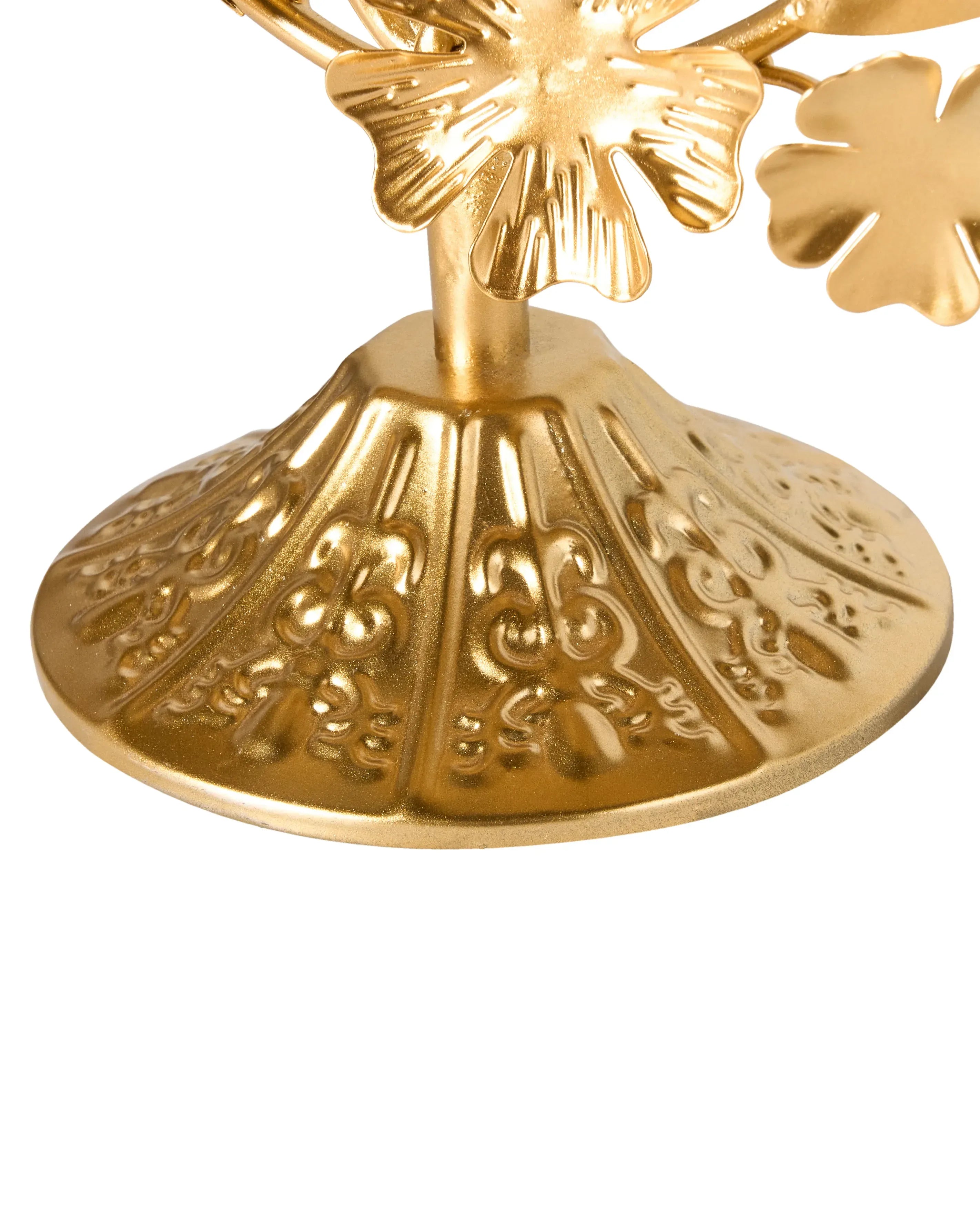 Bougeoir Métal 25 cm Doré