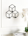 Porte-bougie mural Métal 31 cm Noir
