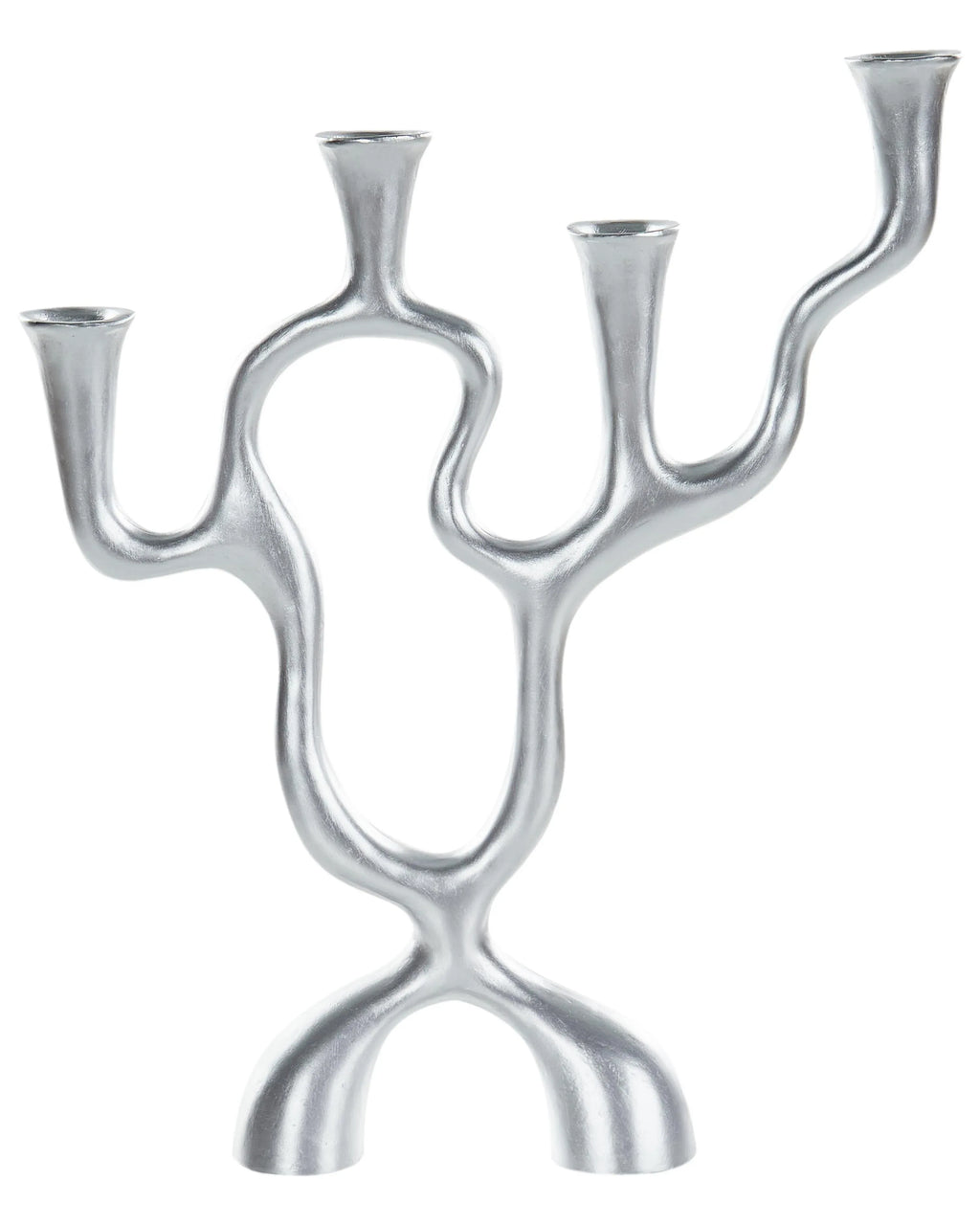 Portacandele  Metallo 41 cm Argento