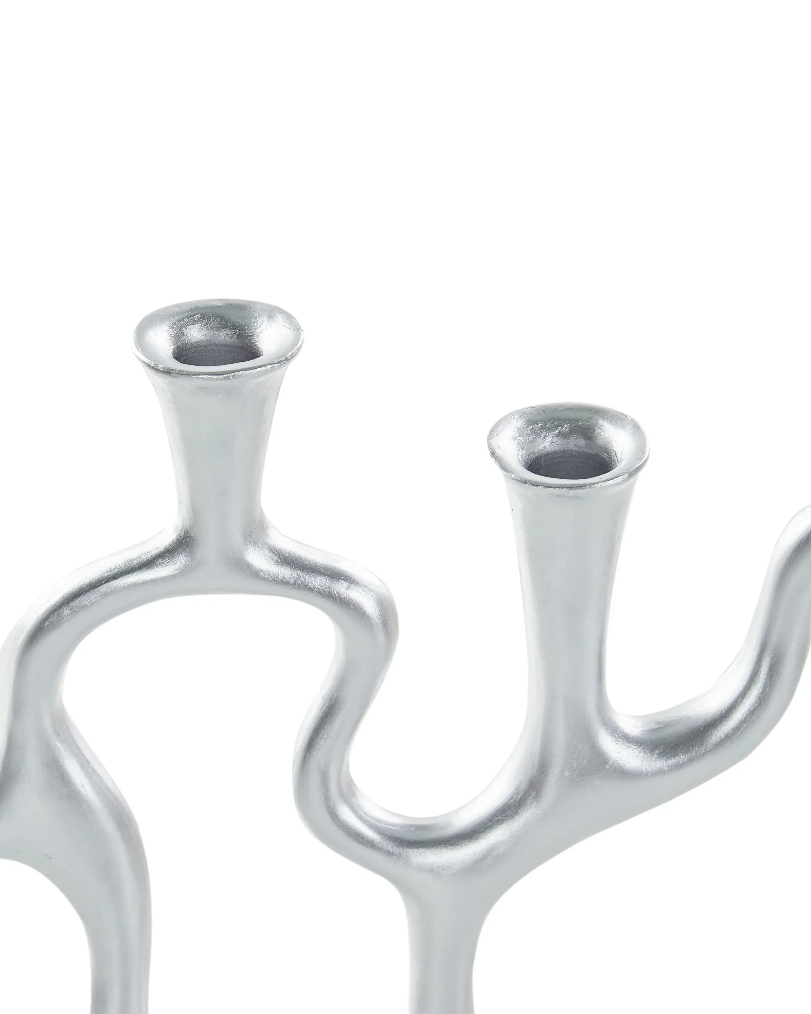 Portacandele Metallo 41 cm Argento