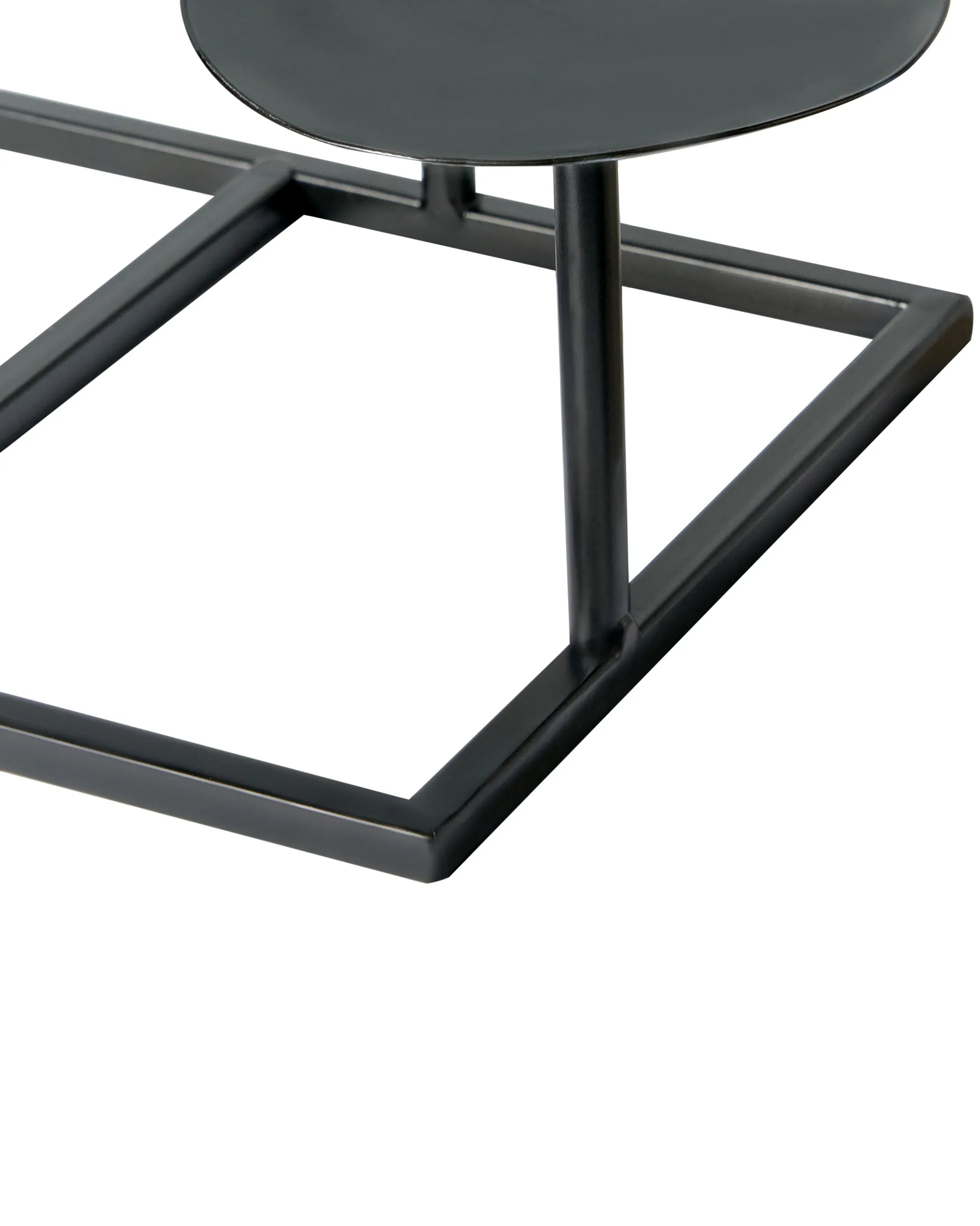 Bougeoir en Métal 23 cm Noir
