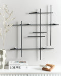 Bougeoir mural 74 cm Noir