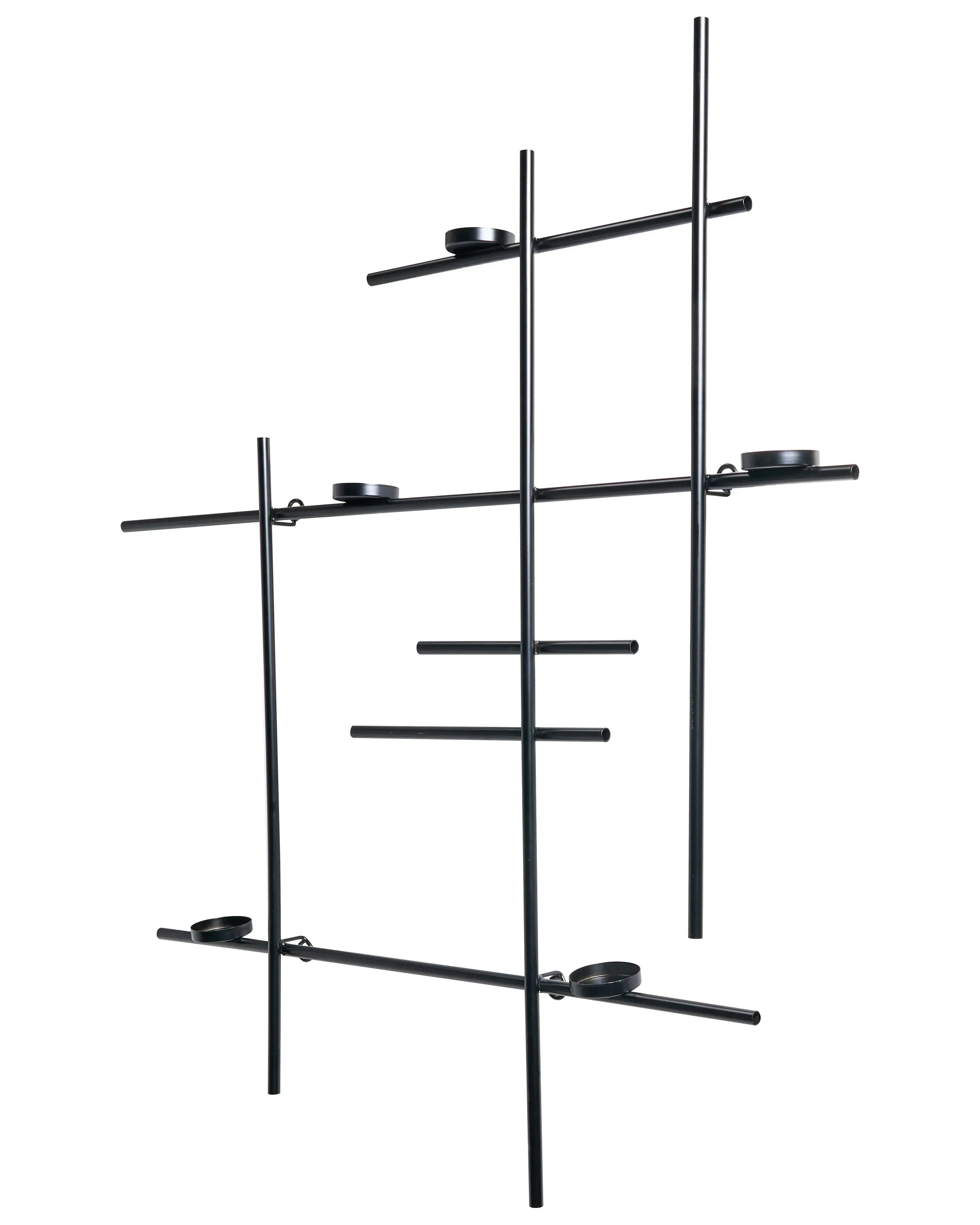 Portacandele da parete  74 cm Nero