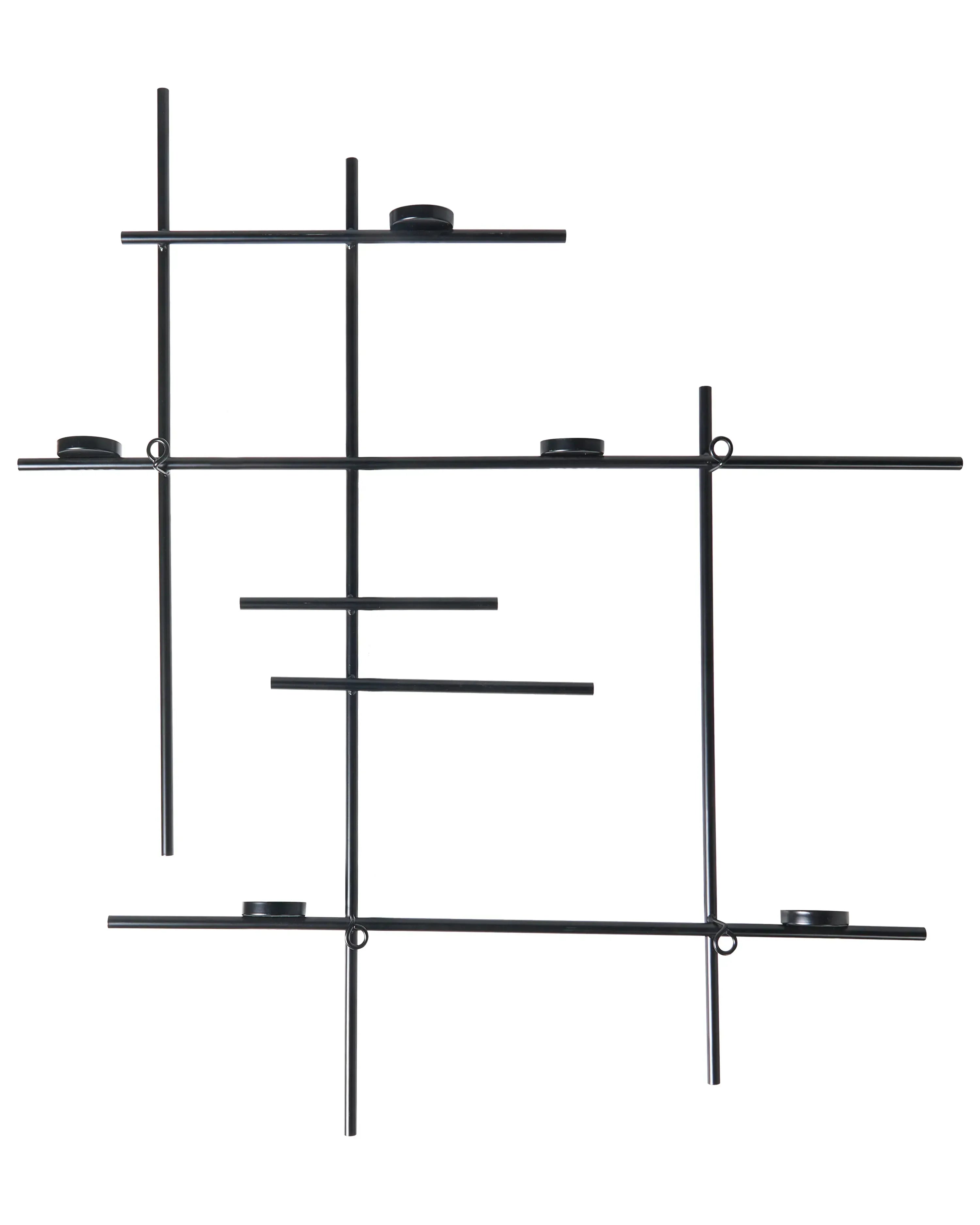 Portacandele da parete  74 cm Nero