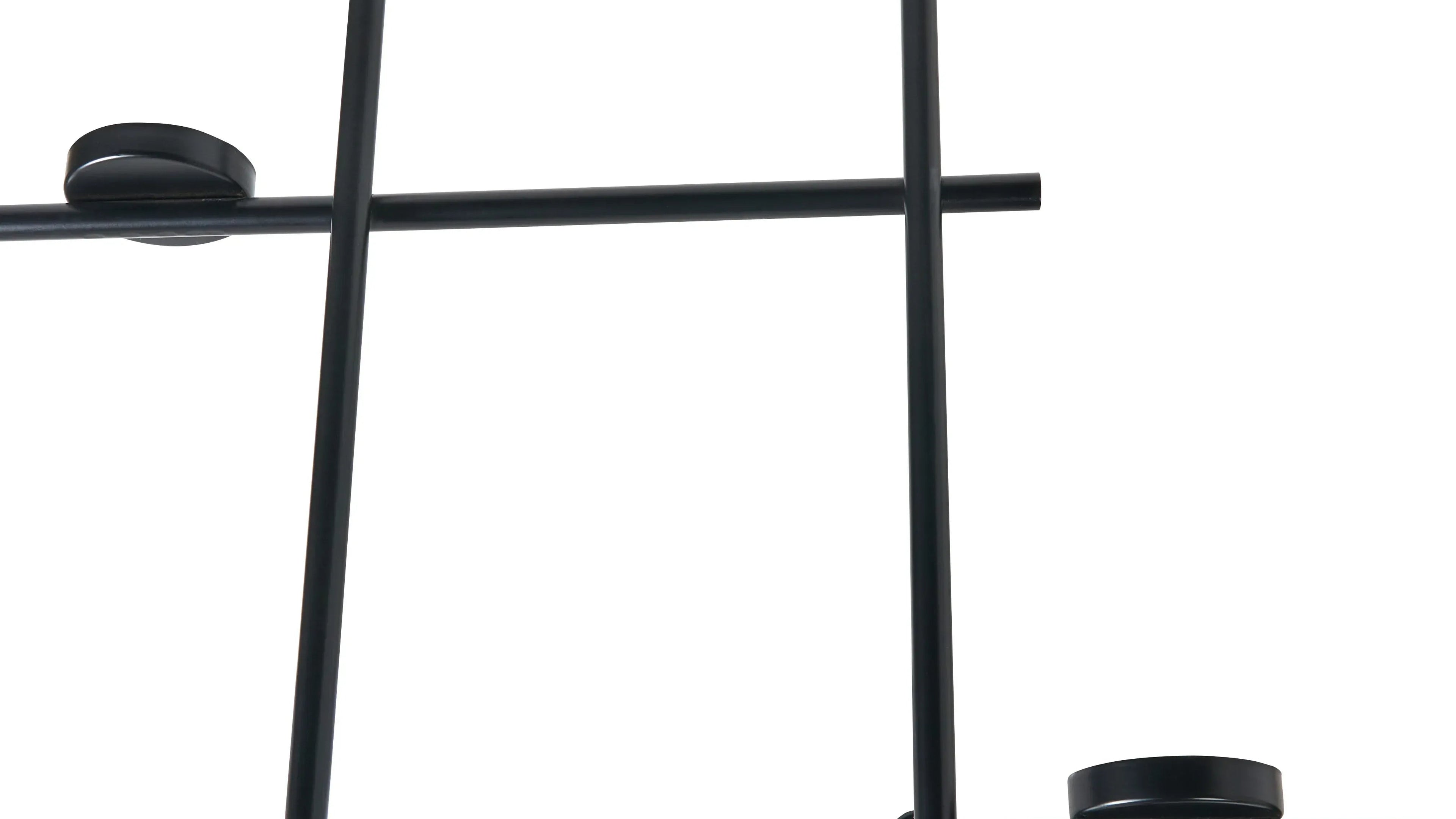Portacandele da parete  74 cm Nero