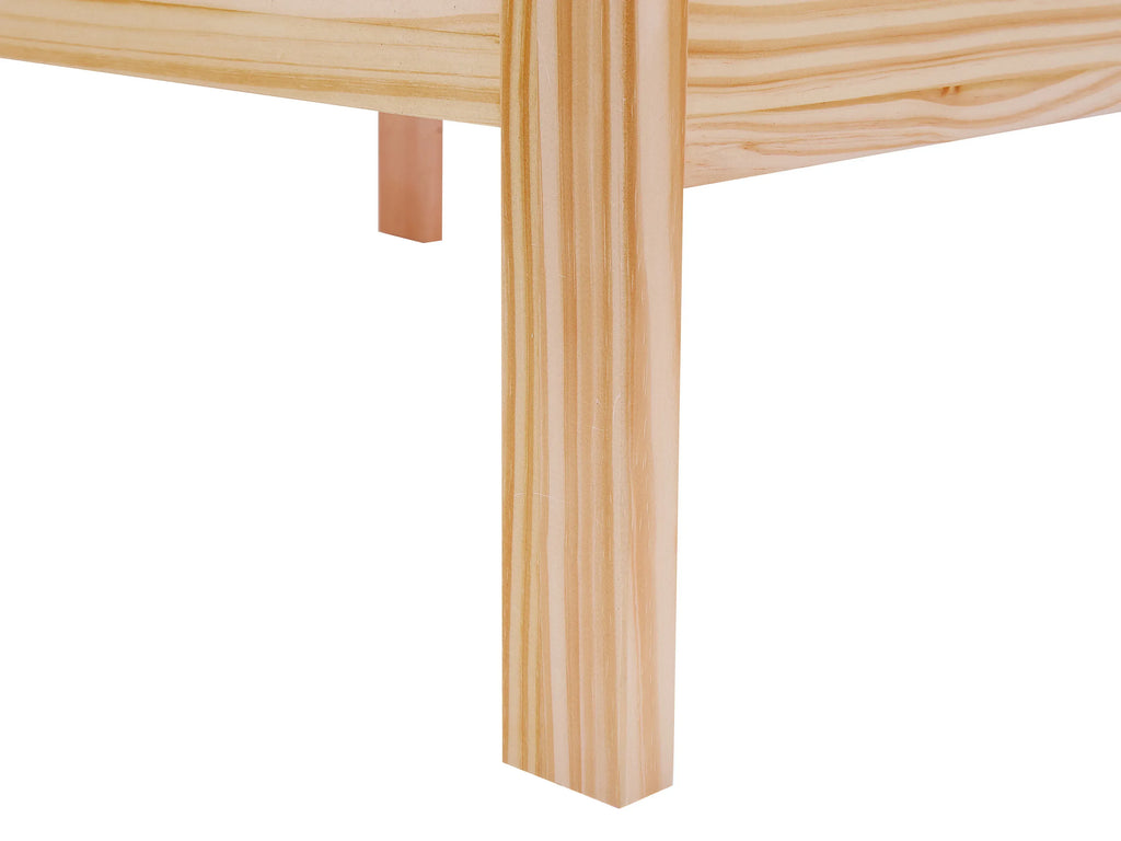 Lit en bois 180 x 200 cm Marron clair