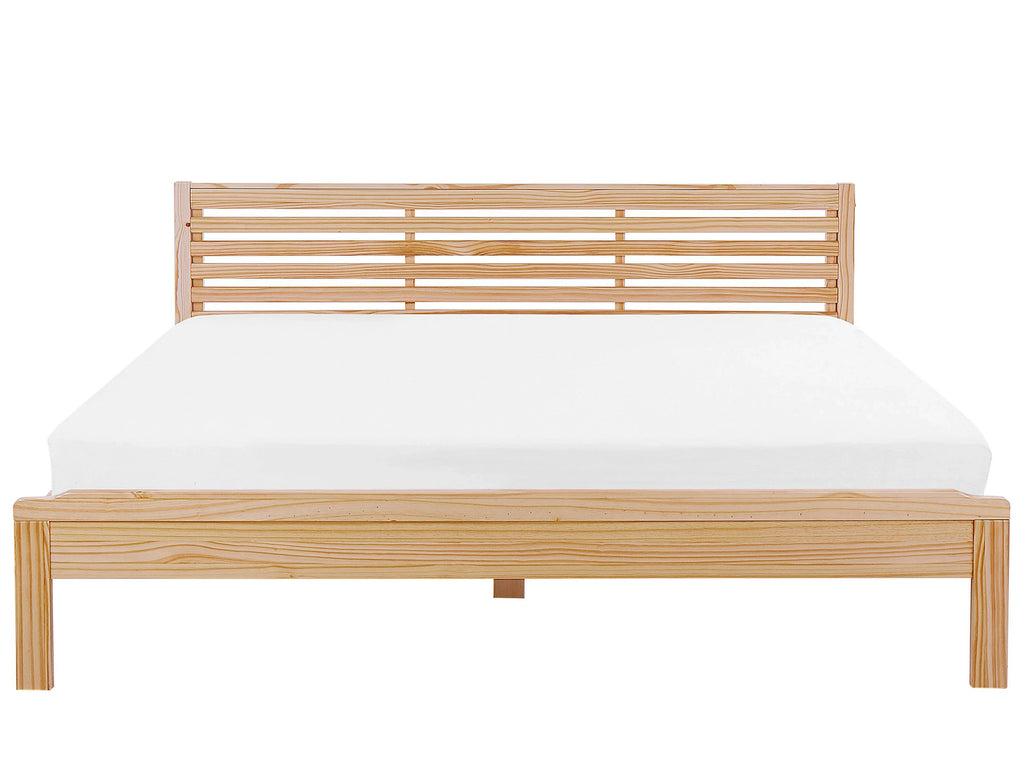 Lit en bois 180 x 200 cm Marron clair