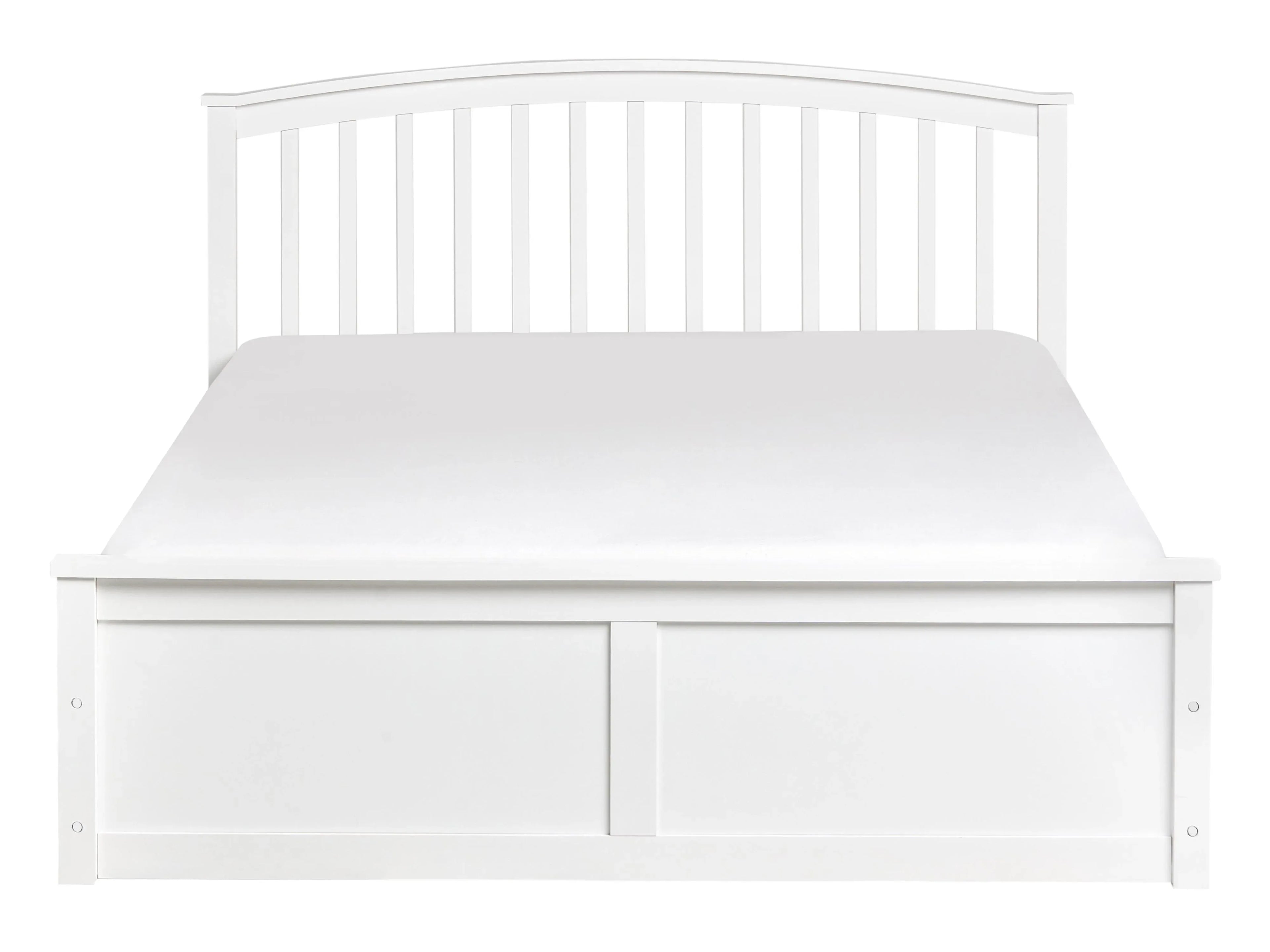 Letto contenitore Legno di pino  140 x 200 cm Bianco