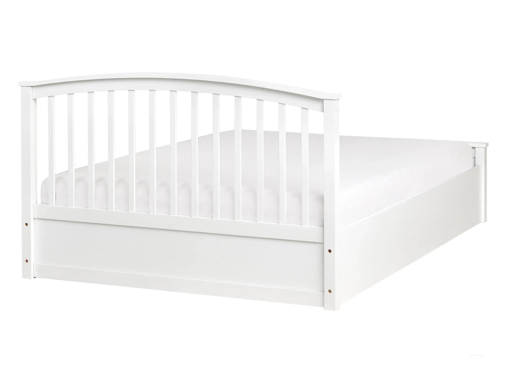 Lit coffre Pin massif  140 x 200 cm Blanc