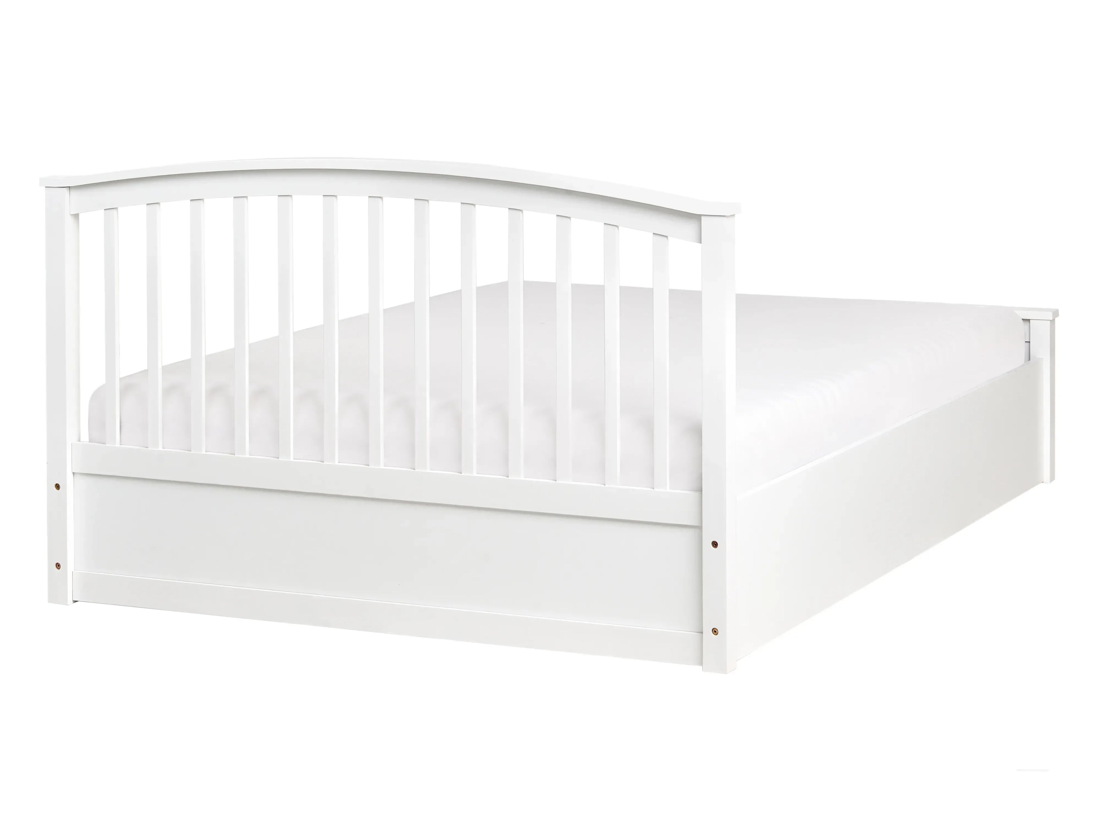 Letto contenitore Legno di pino  140 x 200 cm Bianco