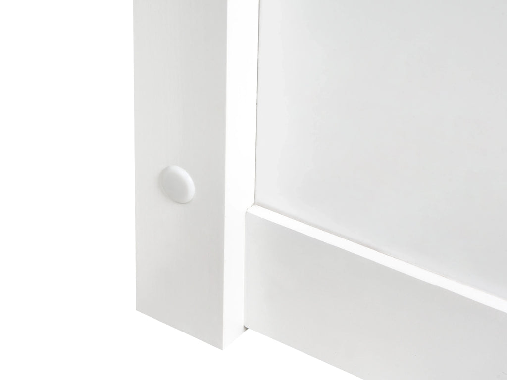 Lit coffre Pin massif  140 x 200 cm Blanc