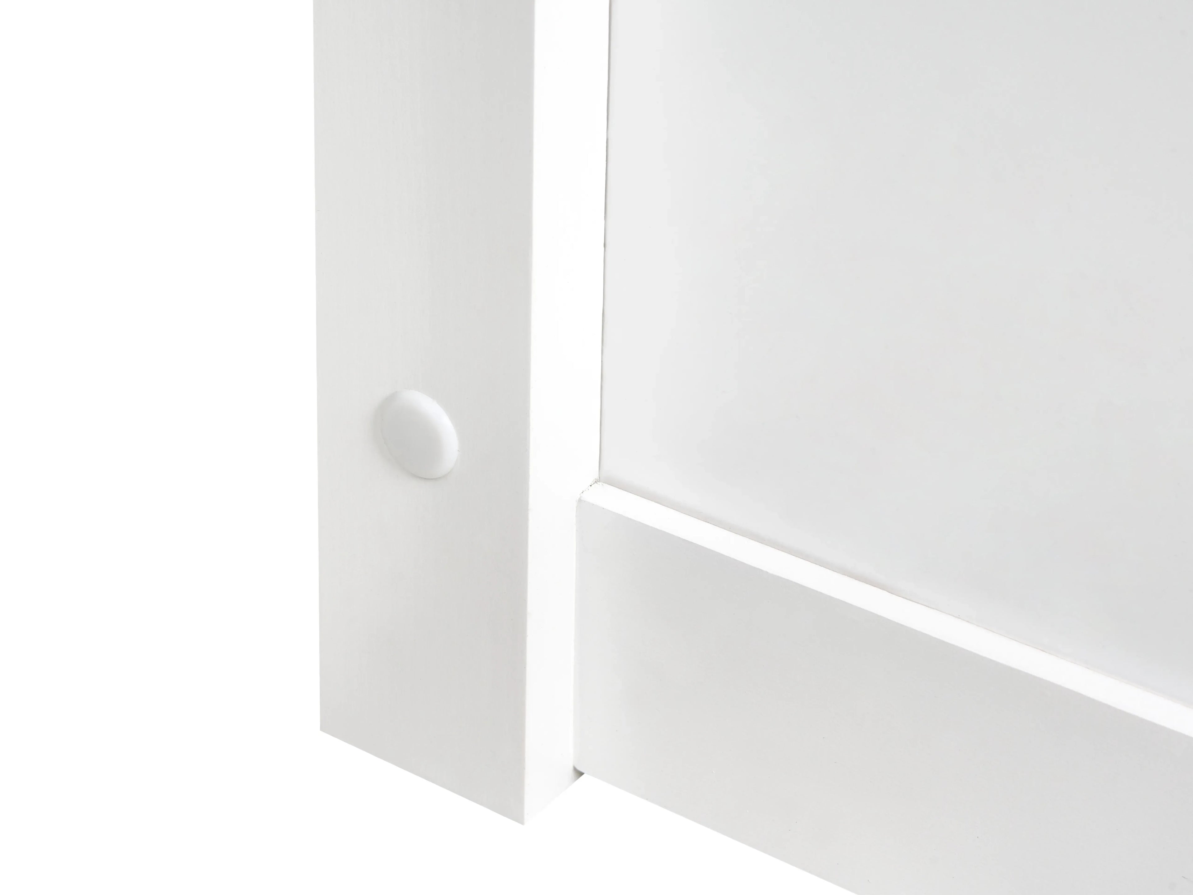 Lit coffre Pin massif  140 x 200 cm Blanc