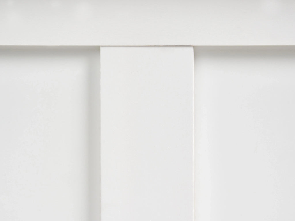 Lit coffre en bois de pin 160 x 200 cm Blanc