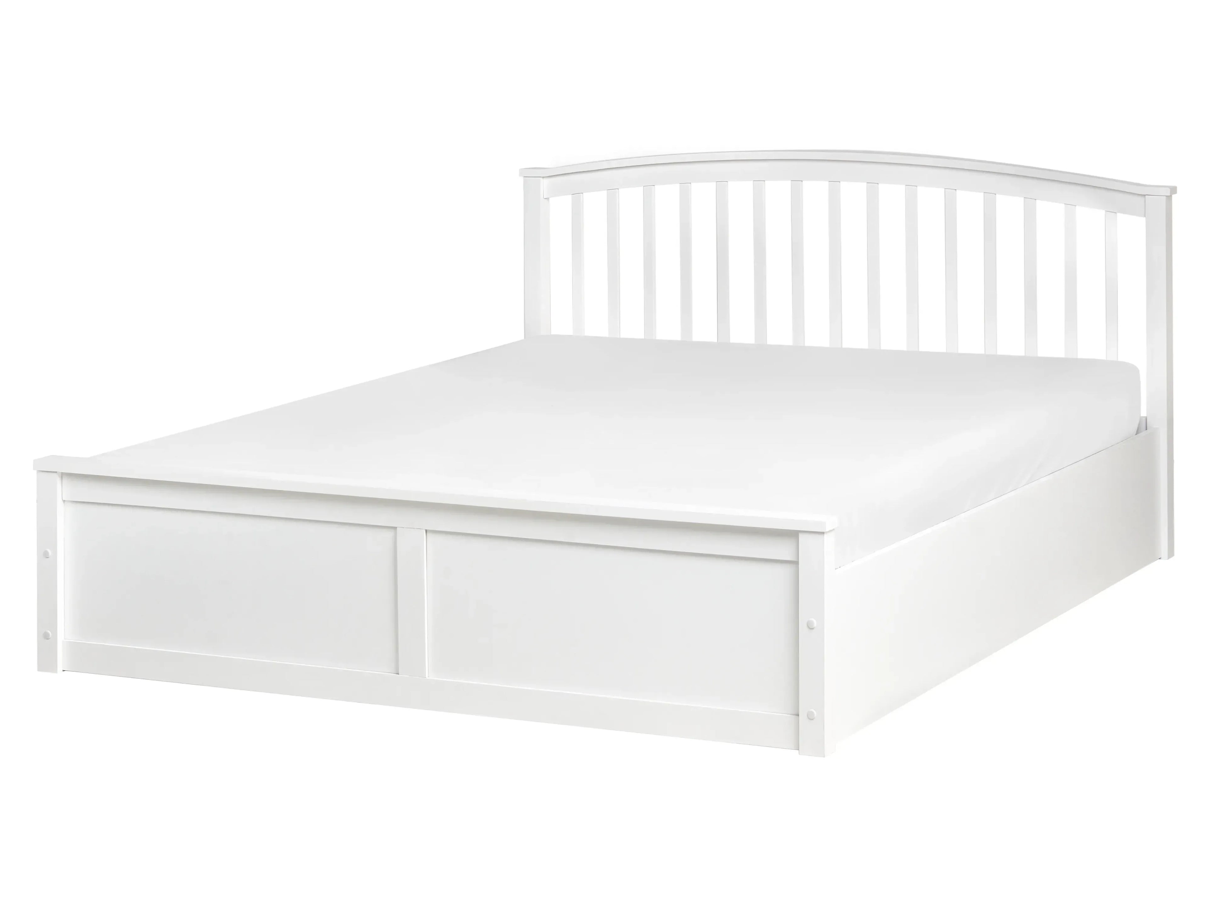 Letto contenitore Legno di pino  160 x 200 cm Bianco