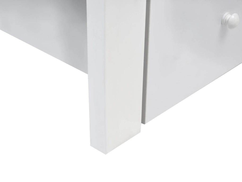 Lit enfant avec tiroirs Maison Bois de pin 90 x 200 cm Blanc