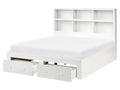 Letto con cassetti contenitori  160 x 200 cm Bianco