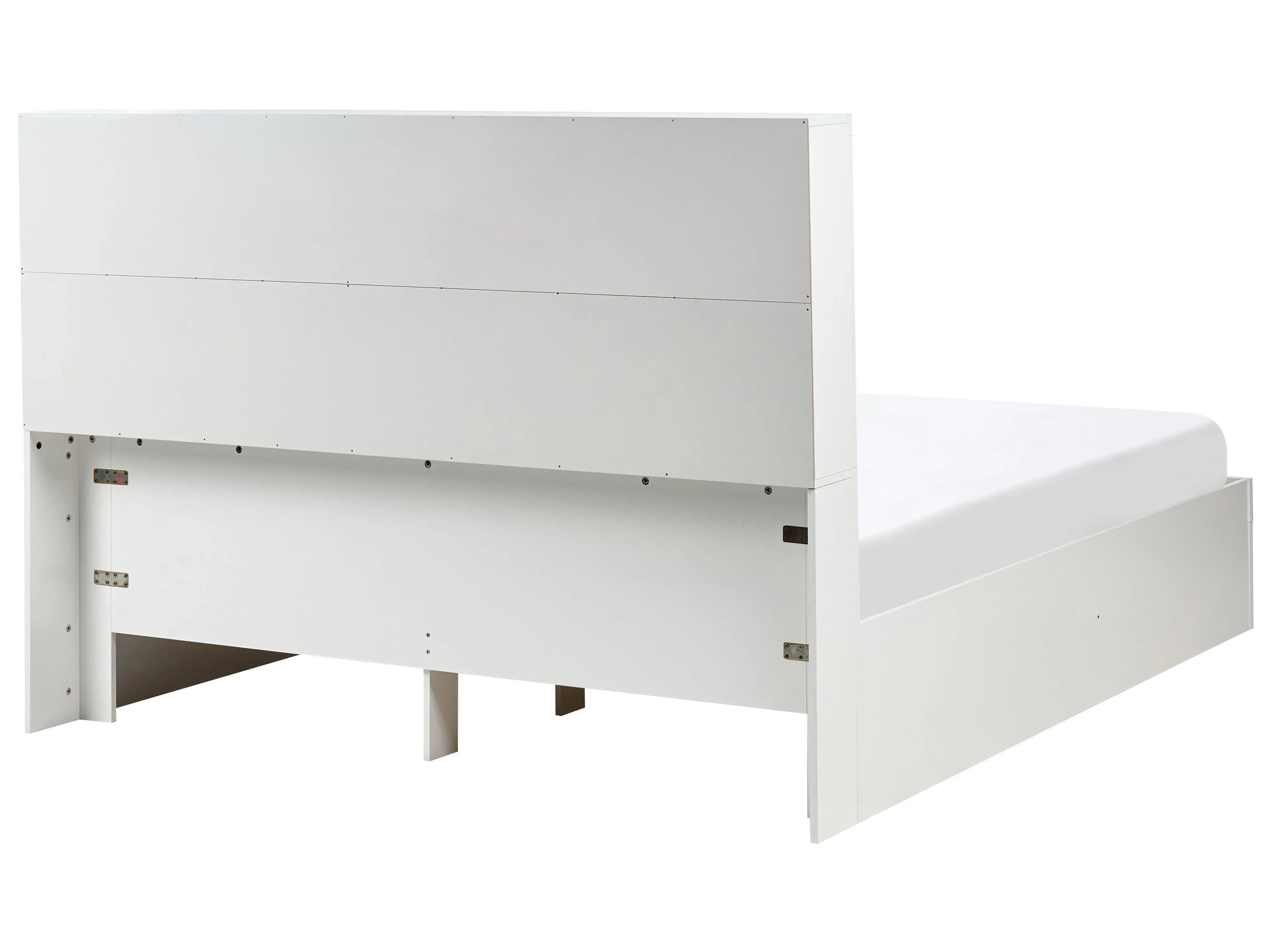Letto con cassetti contenitori  160 x 200 cm Bianco