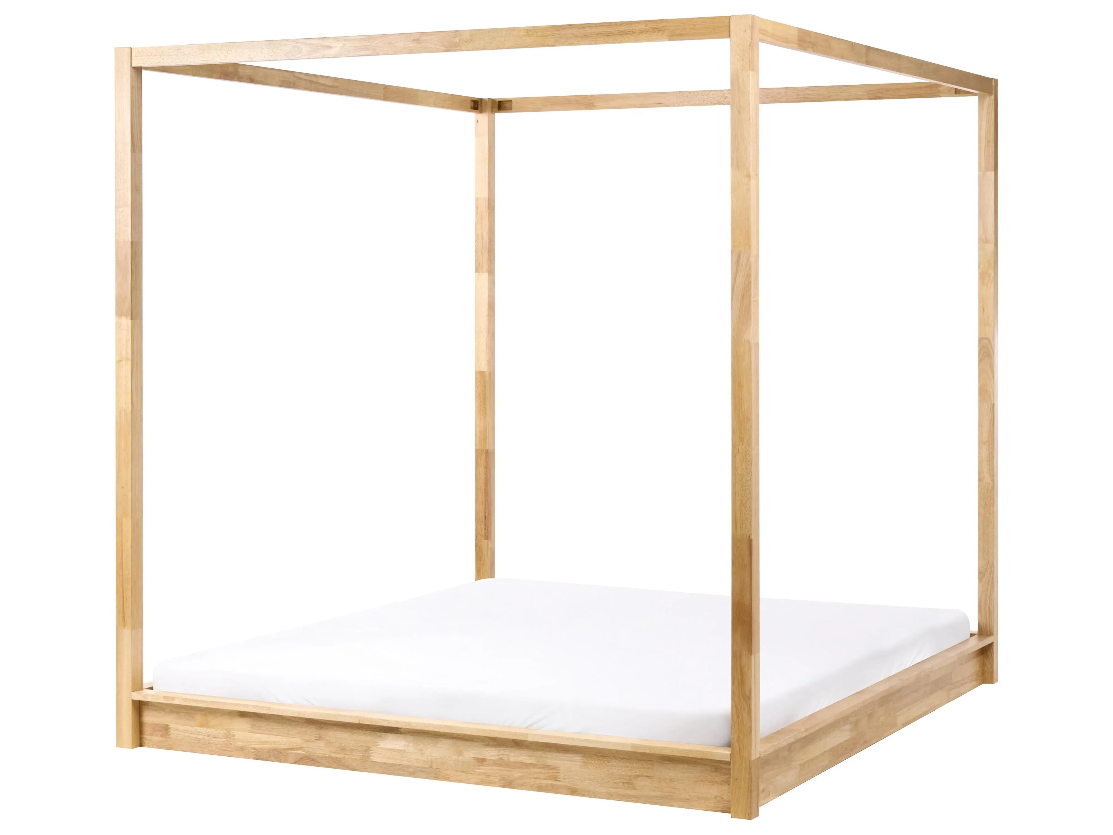 Letto a baldacchino Legno  180 x 200 cm Marrone chiaro