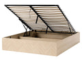 Letto con ottomano senza testata  160 x 200 cm Marrone chiaro