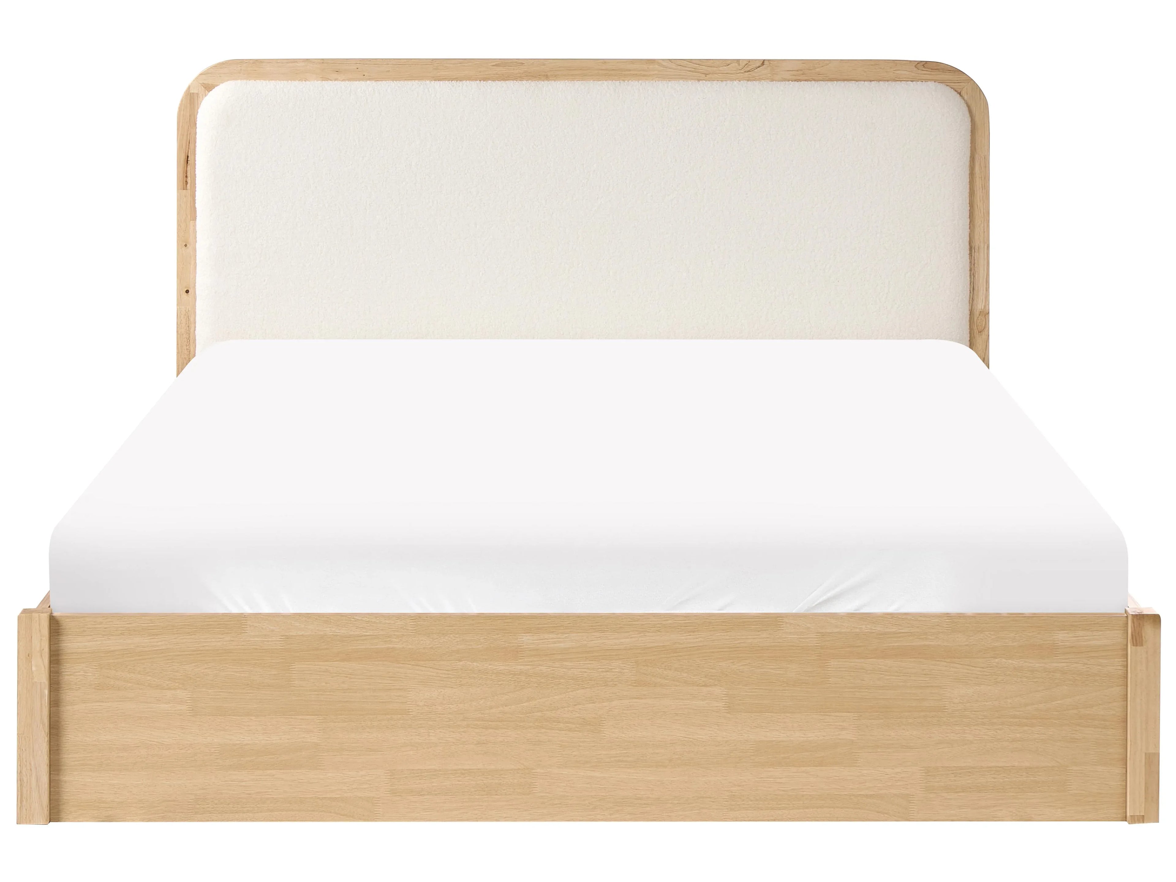 Lit coffre 160 x 200 cm Marron clair