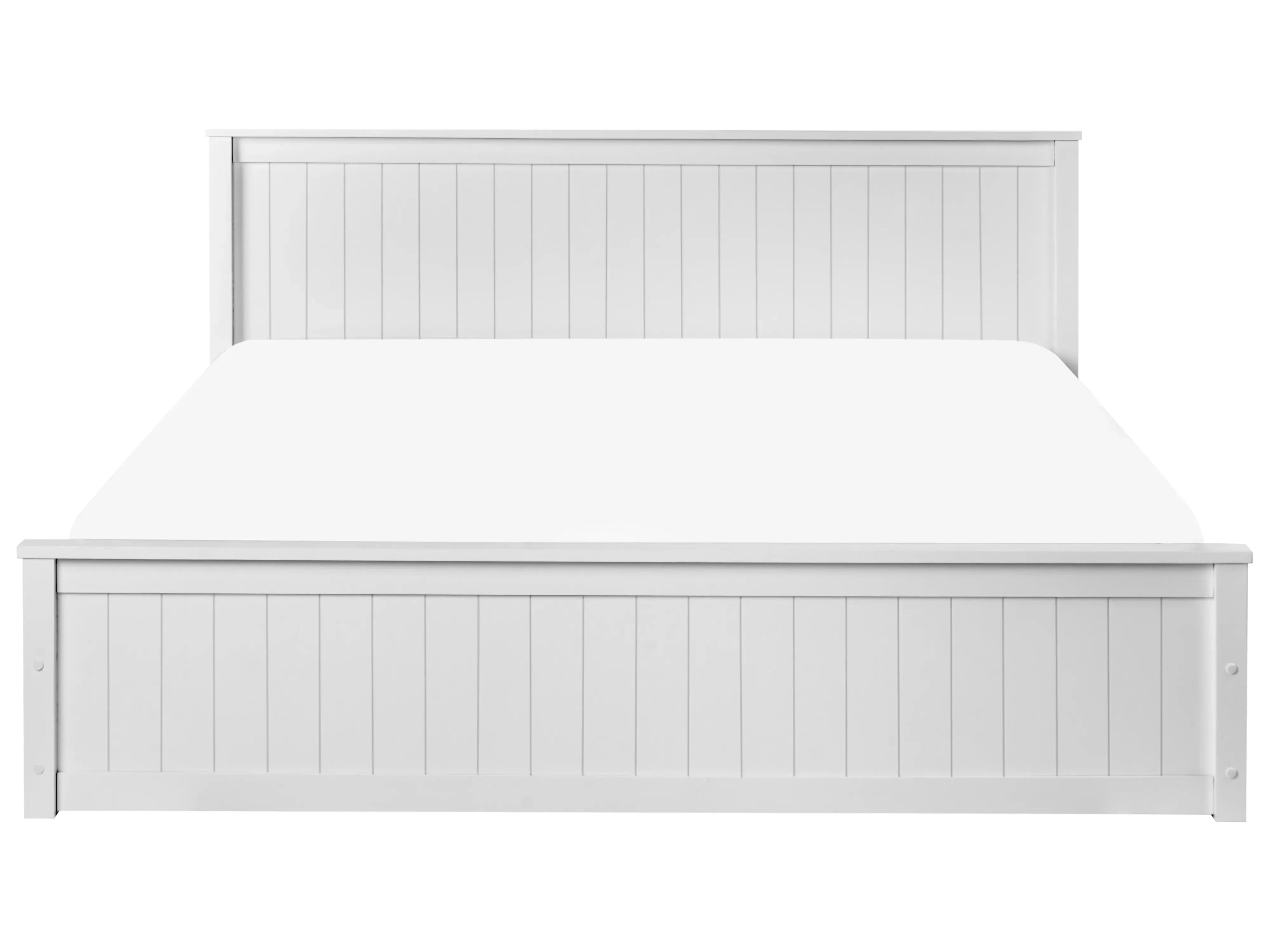 Letto contenitore Legno di pino  180 x 200 cm Bianco