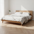 Letto  180 x 200 cm Rovere chiaro