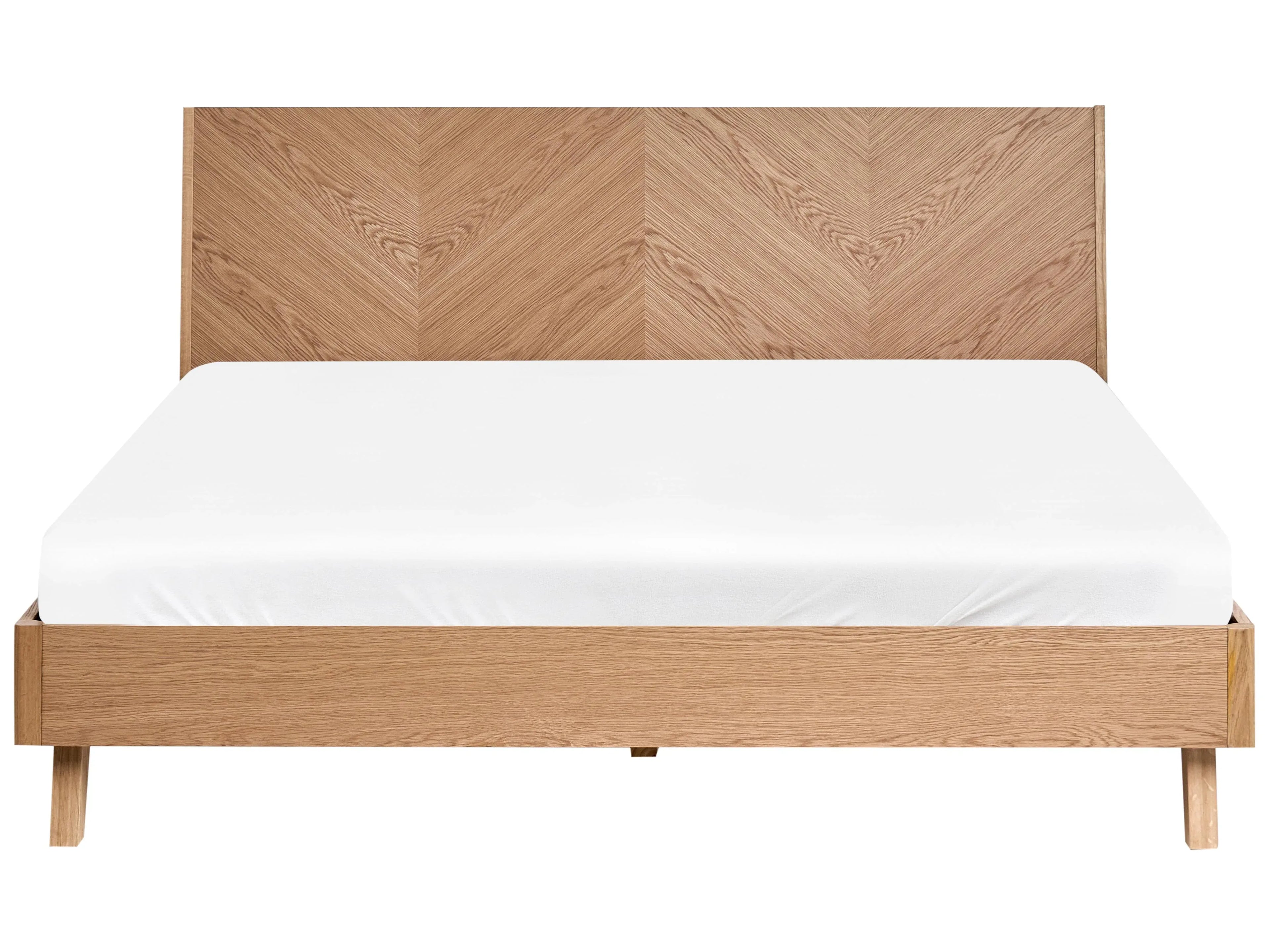 Letto 180 x 200 cm Rovere chiaro